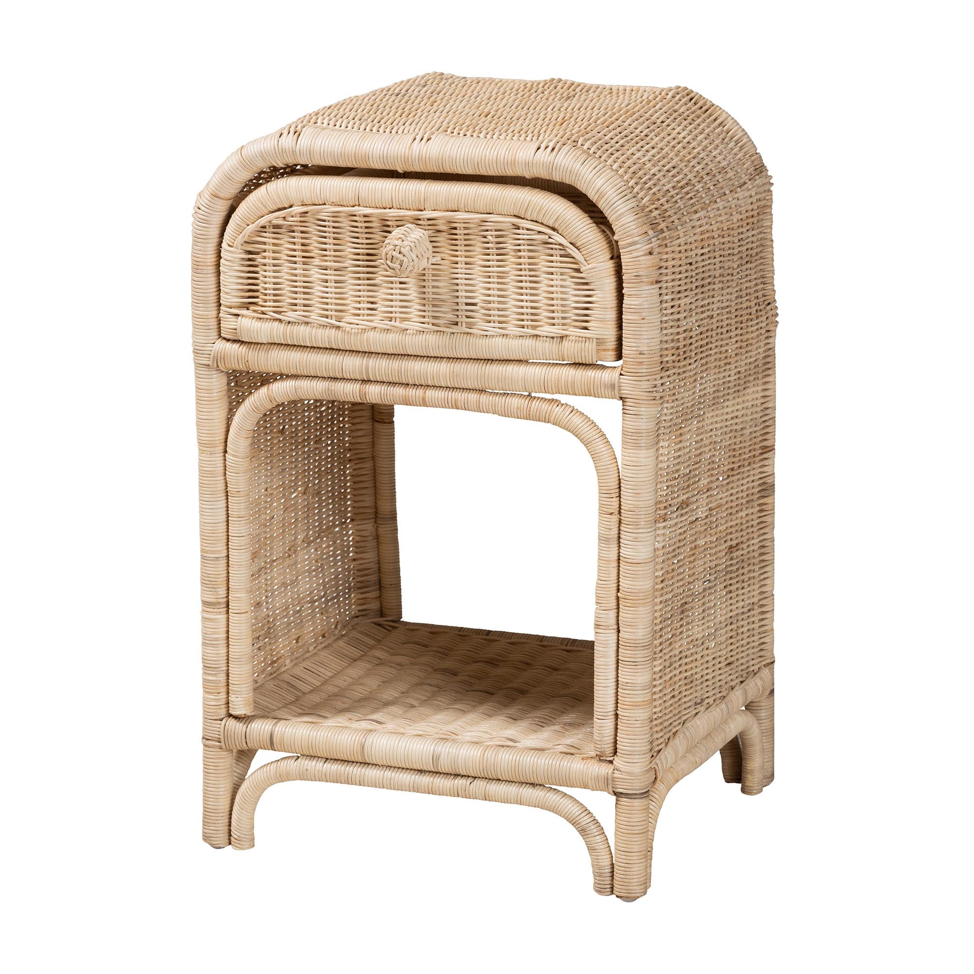 Santana Rattan 1-Drawer Nightstand