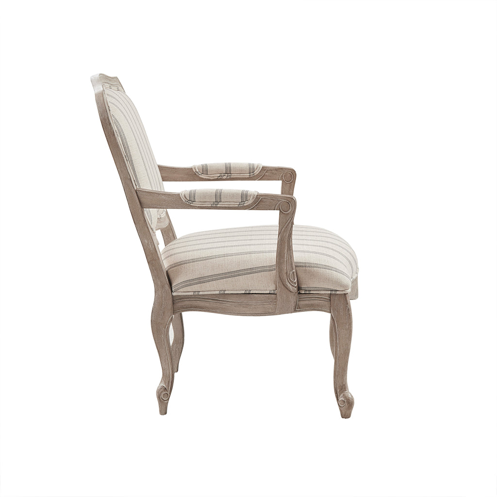 Upholstered Accent Chair with Camel Back and Pillowtop Arms