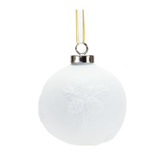 Porcelain Pine Cone Ball Ornament (Set of 6)