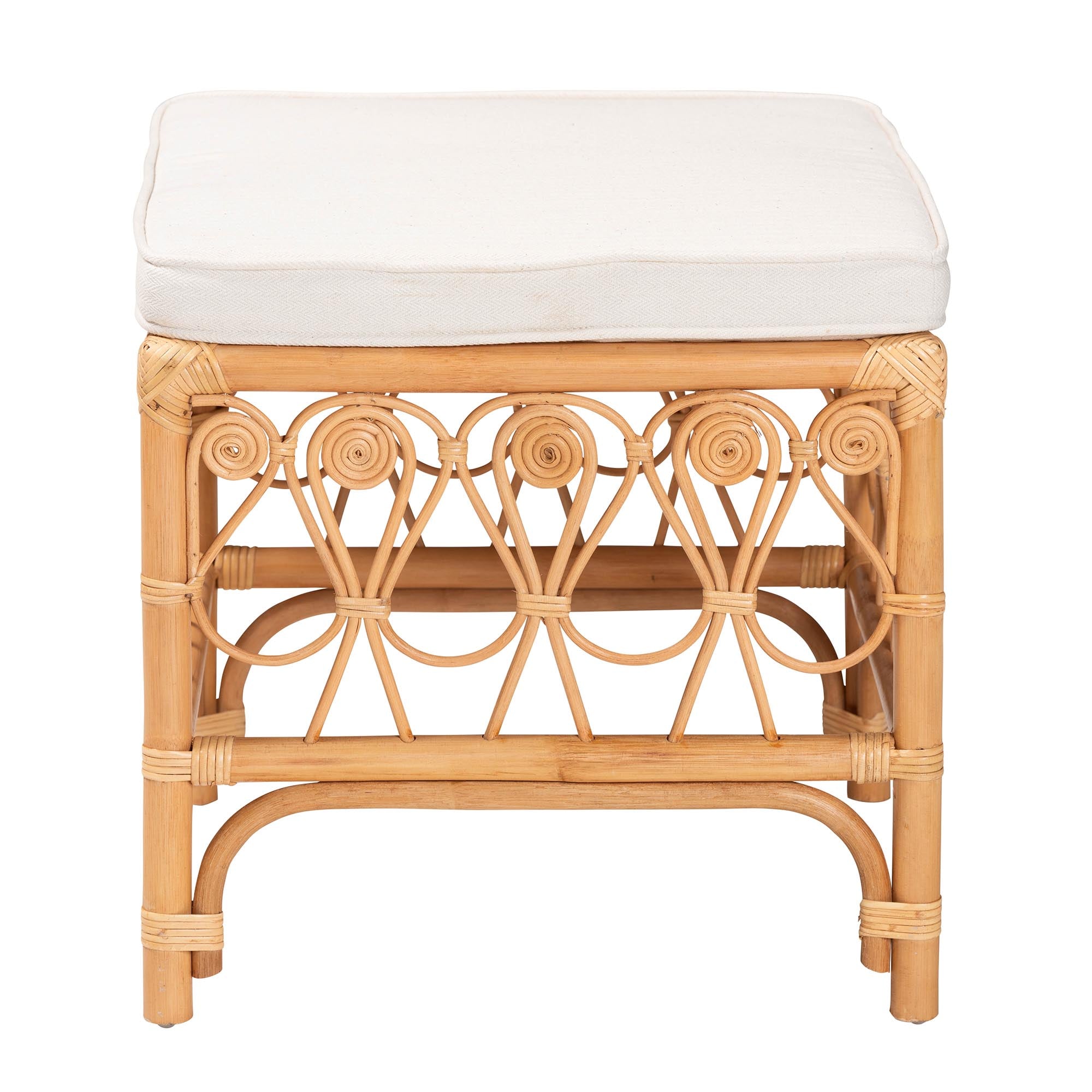 Rayhan Rattan Footstool