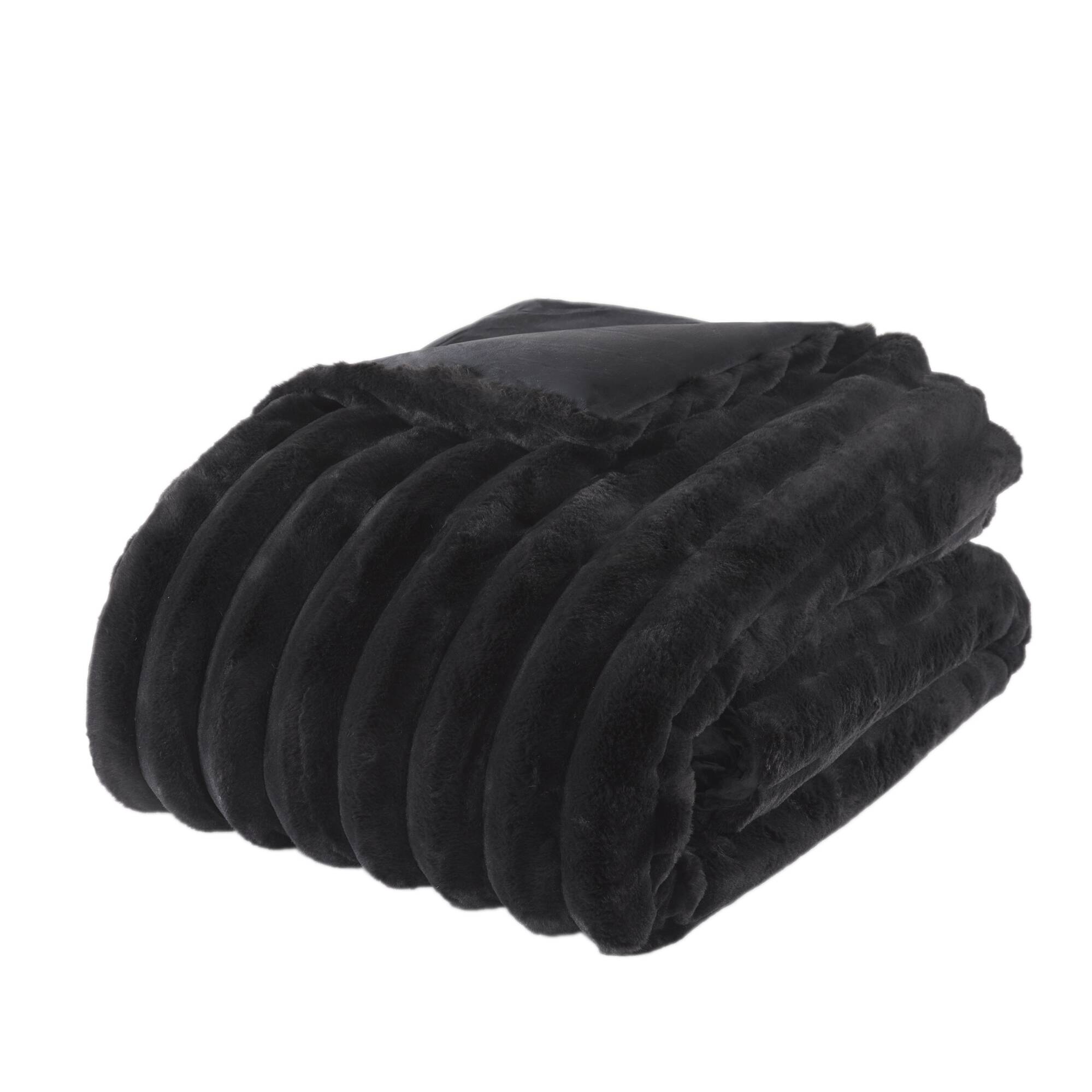 Ultrasoft Faux Fur Ribbed Comforter Set