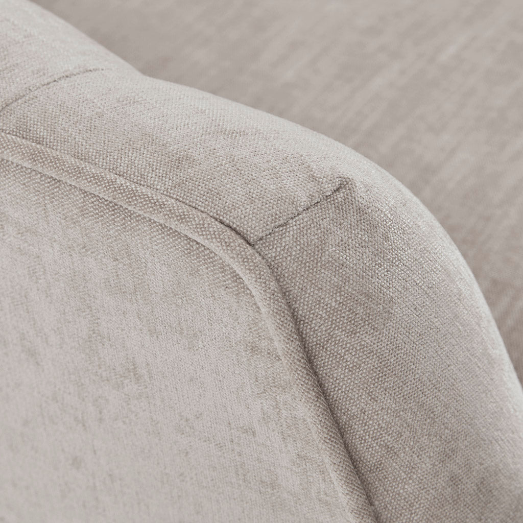 Awakened Swivel Chair with Button Tufted Back and Flared Arms