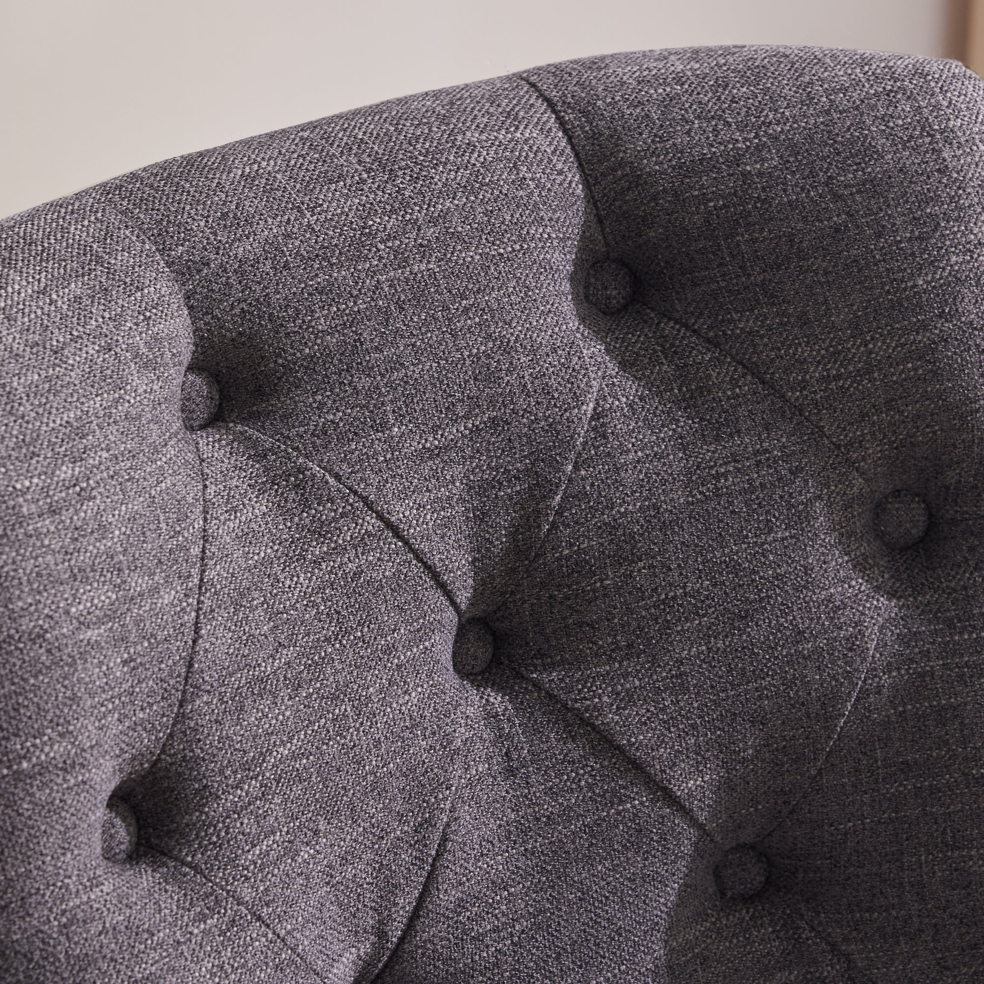 Chenille Upholstered Armless Swivel Desk Chair