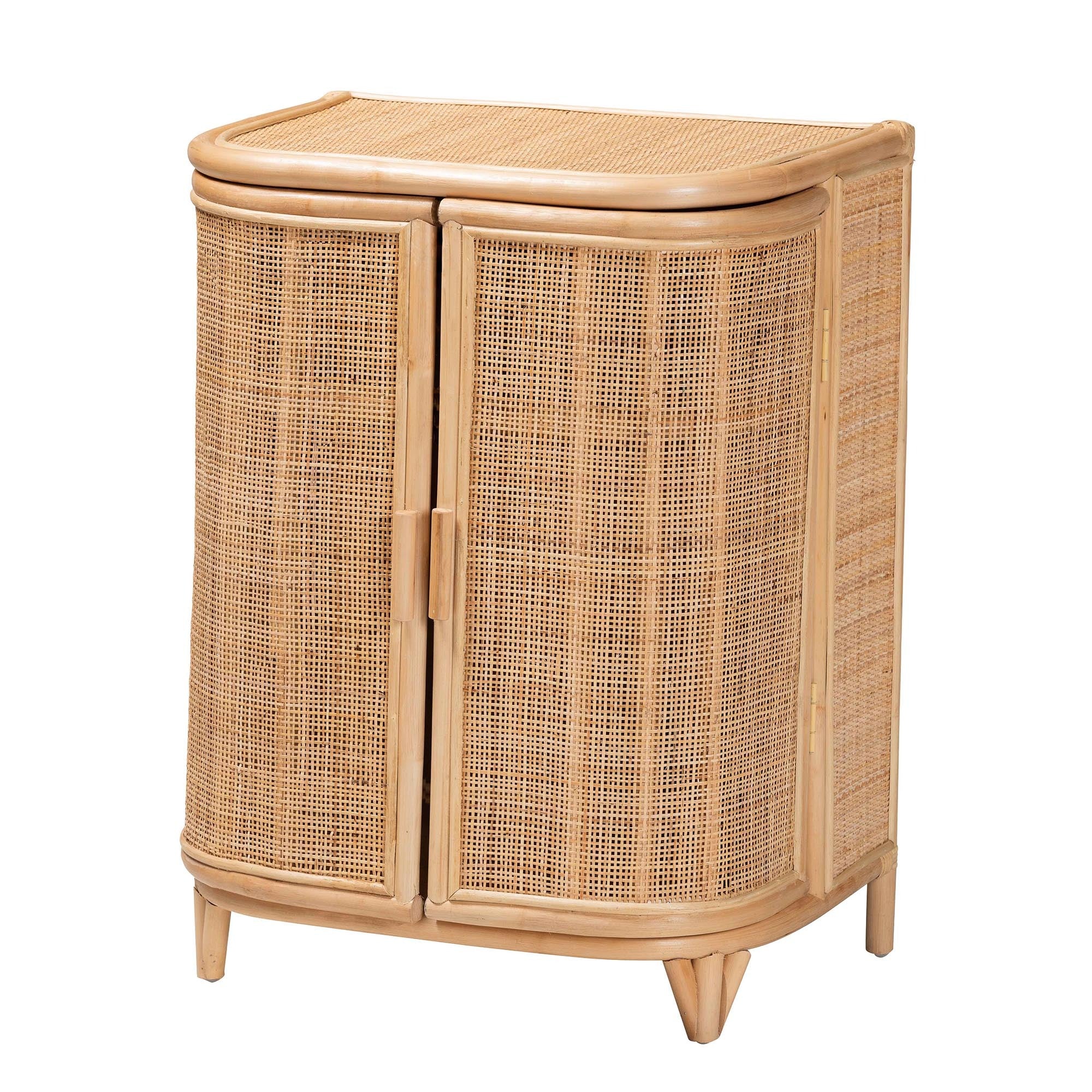 Fleur Rattan Storage Cabinet