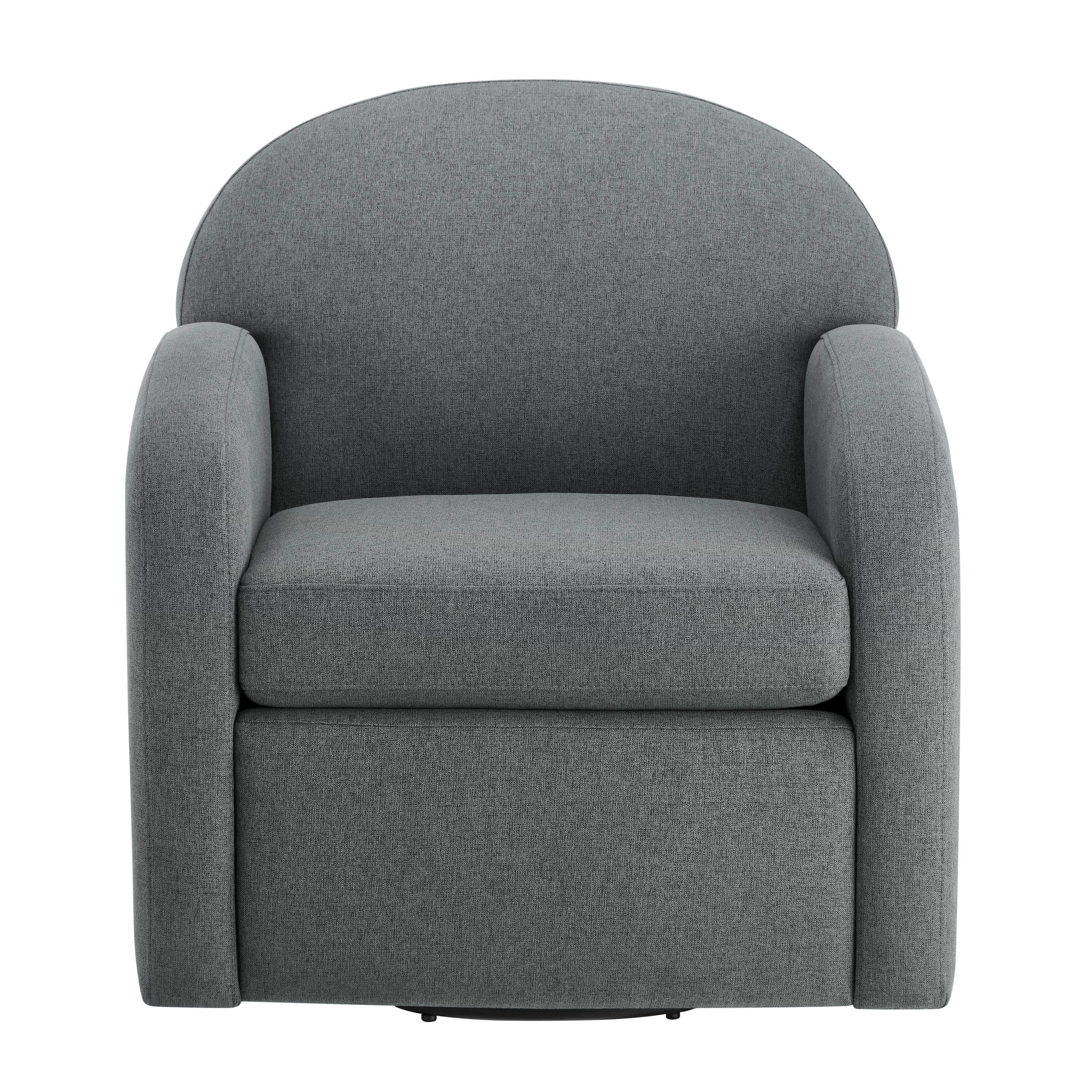 Edie Modern Round Back Swivel Accent Chair