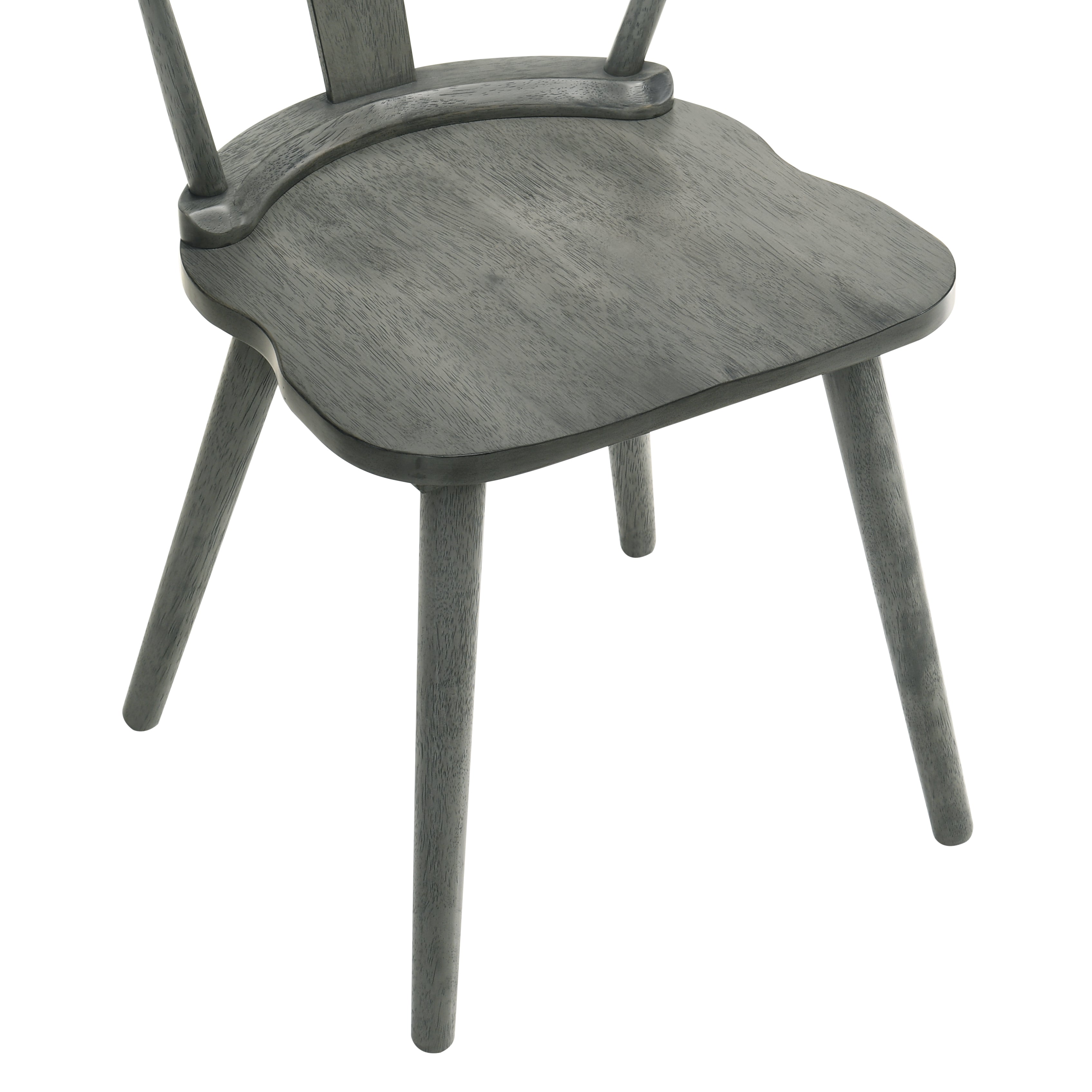 Modern Farmhouse Wood Dining Chairs, Set of 2