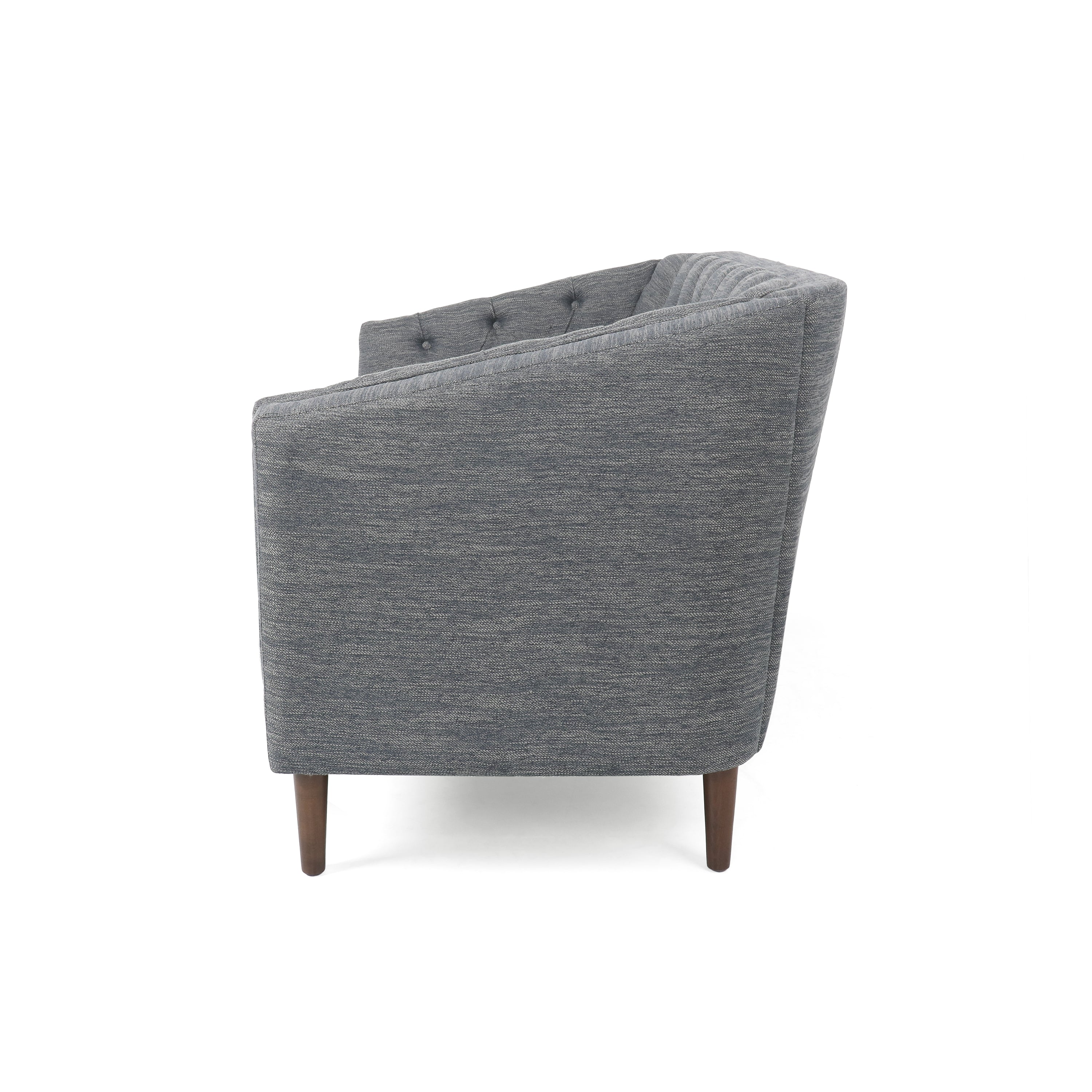 Sophisticated Loveseat with Diamond-Stitched Detailing