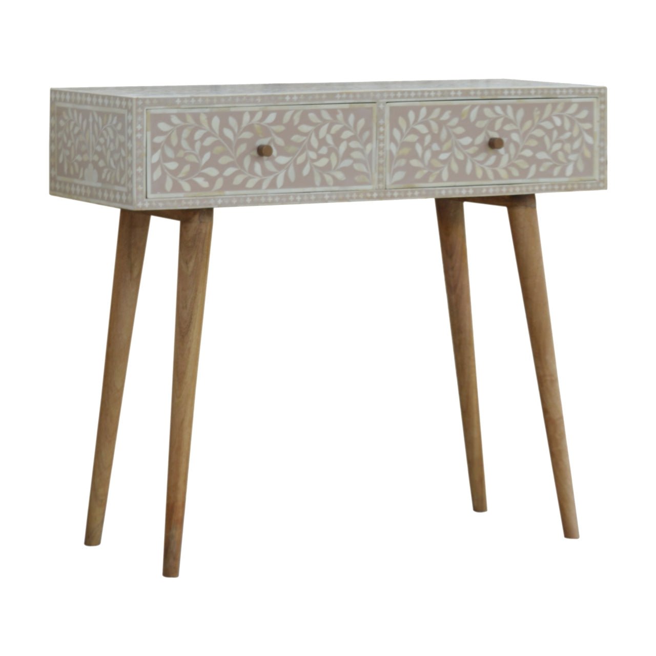 Floral Pattern Console Table - Console Tables