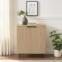 Fluted-Door Storage Console Cabinet - Cabinets