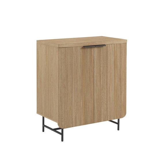 Fluted-Door Storage Console Cabinet - Cabinets