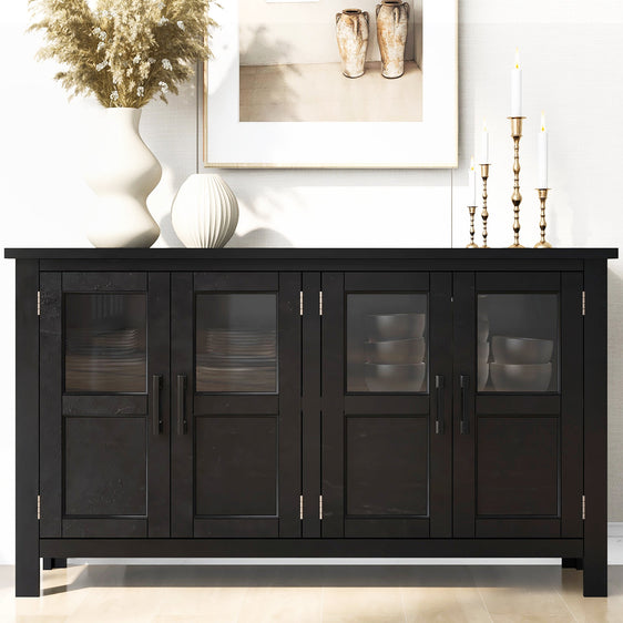Four-door-Storage-Cabinet-with-Adjustable-Shelf-Buffets/Sideboards