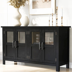 Four-door Storage Cabinet with Adjustable Shelf - Buffets/Sideboards