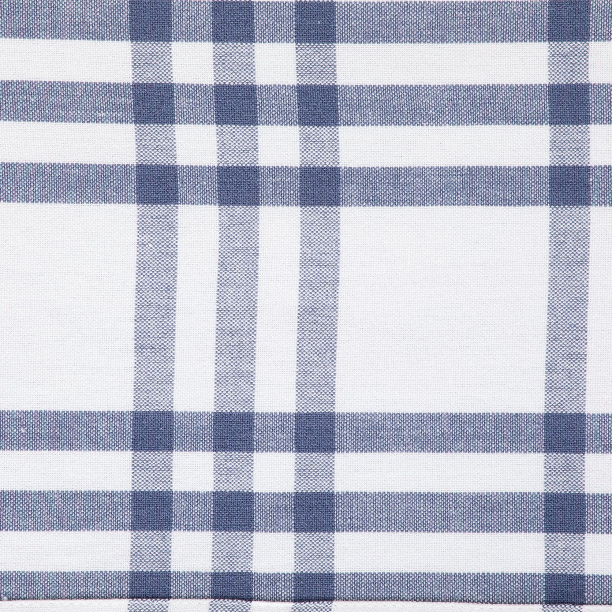 French Blue Farm To Table Check Table Runner 14X72 - Table Runners