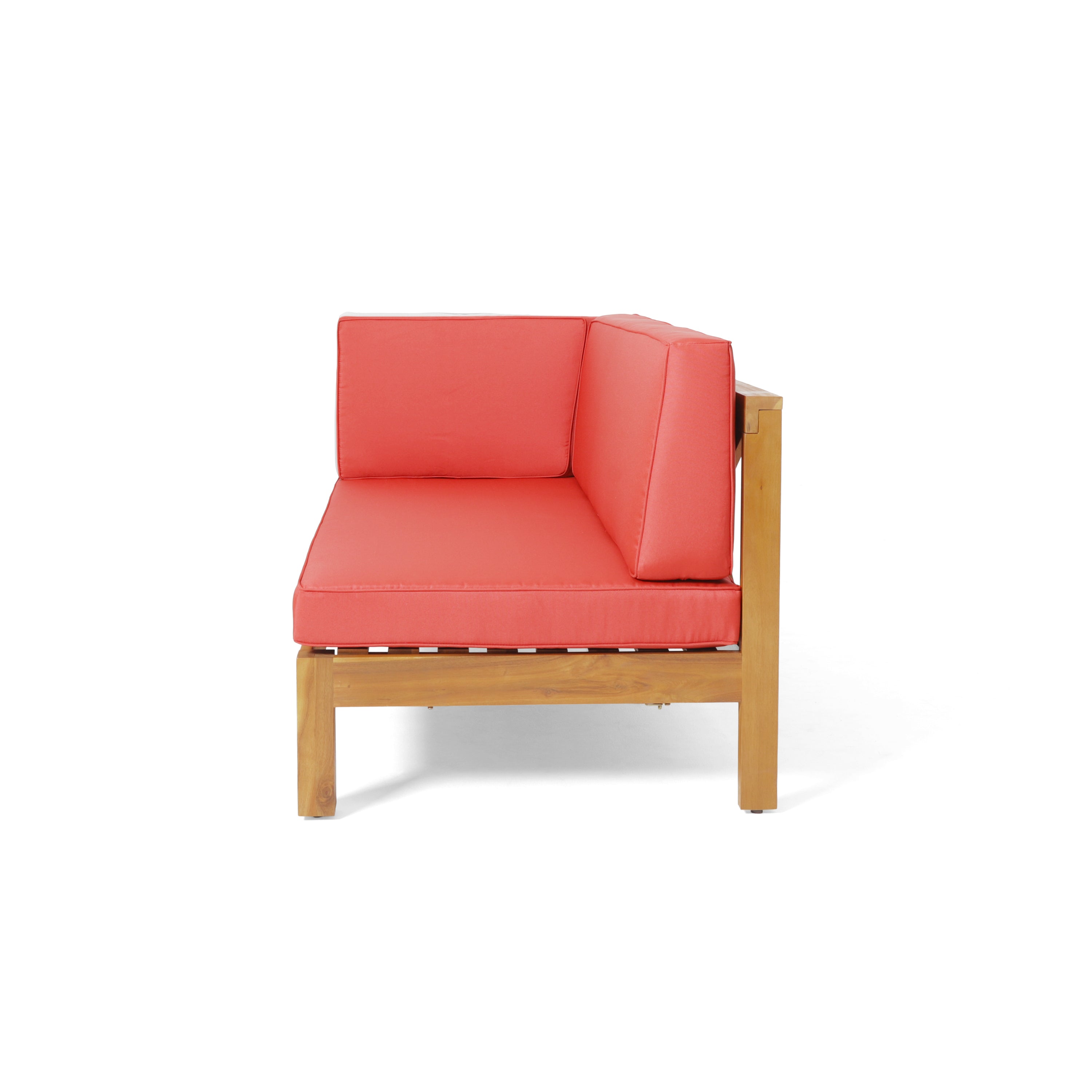 Brava Outdoor X-Back Corner Bench with Coffee Table