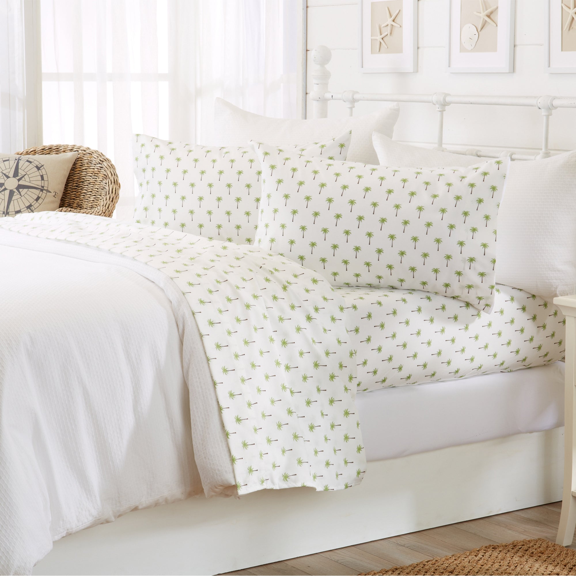 Coastal Printed Microfiber Sheet Set