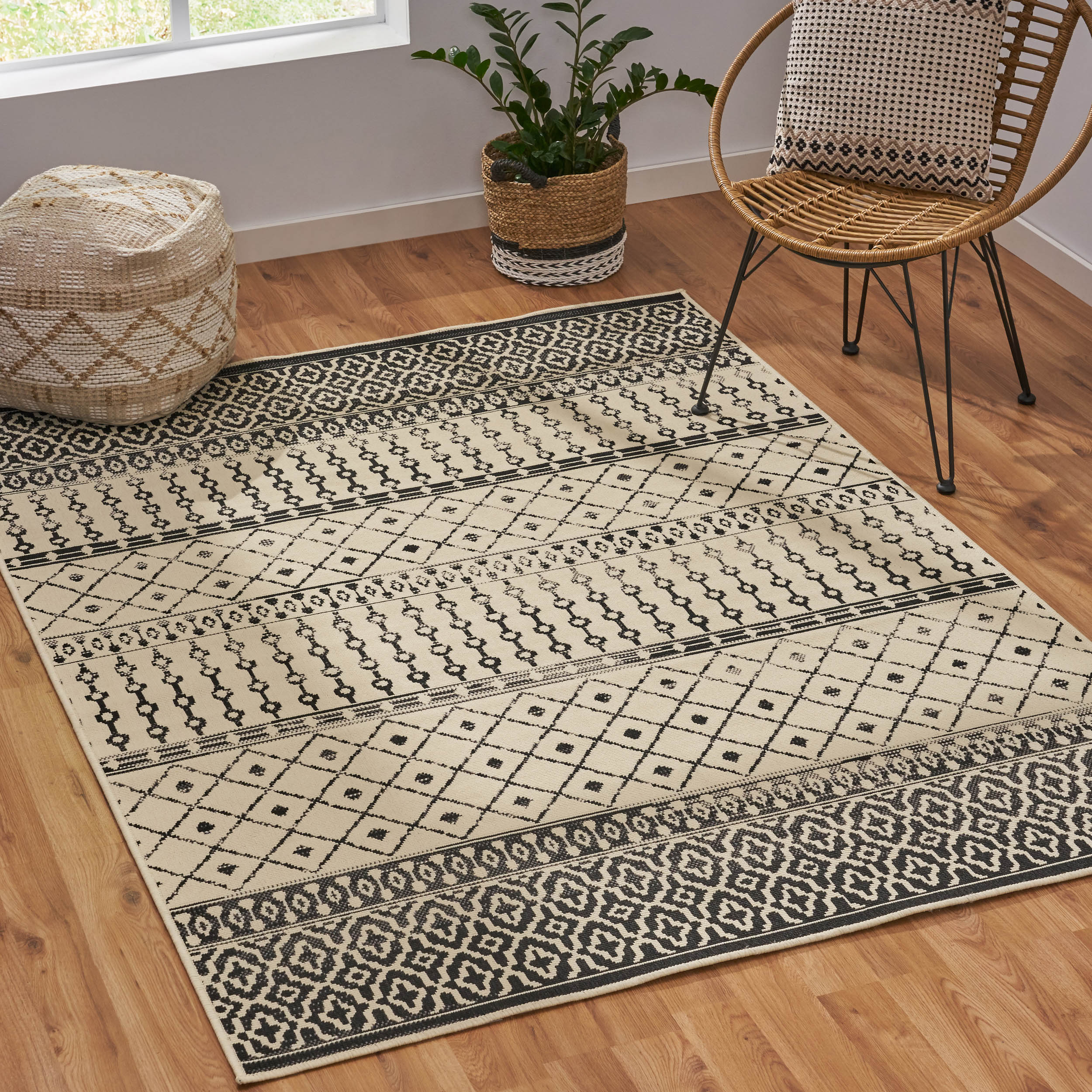Calamity 63" x 84" Polypropylene Outdoor Area Rug