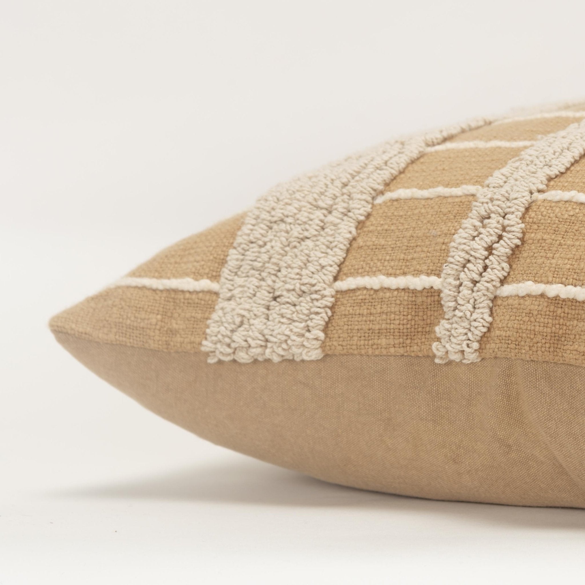 Geo Stripe Tufted Loop Square Pillow - Square Pillows