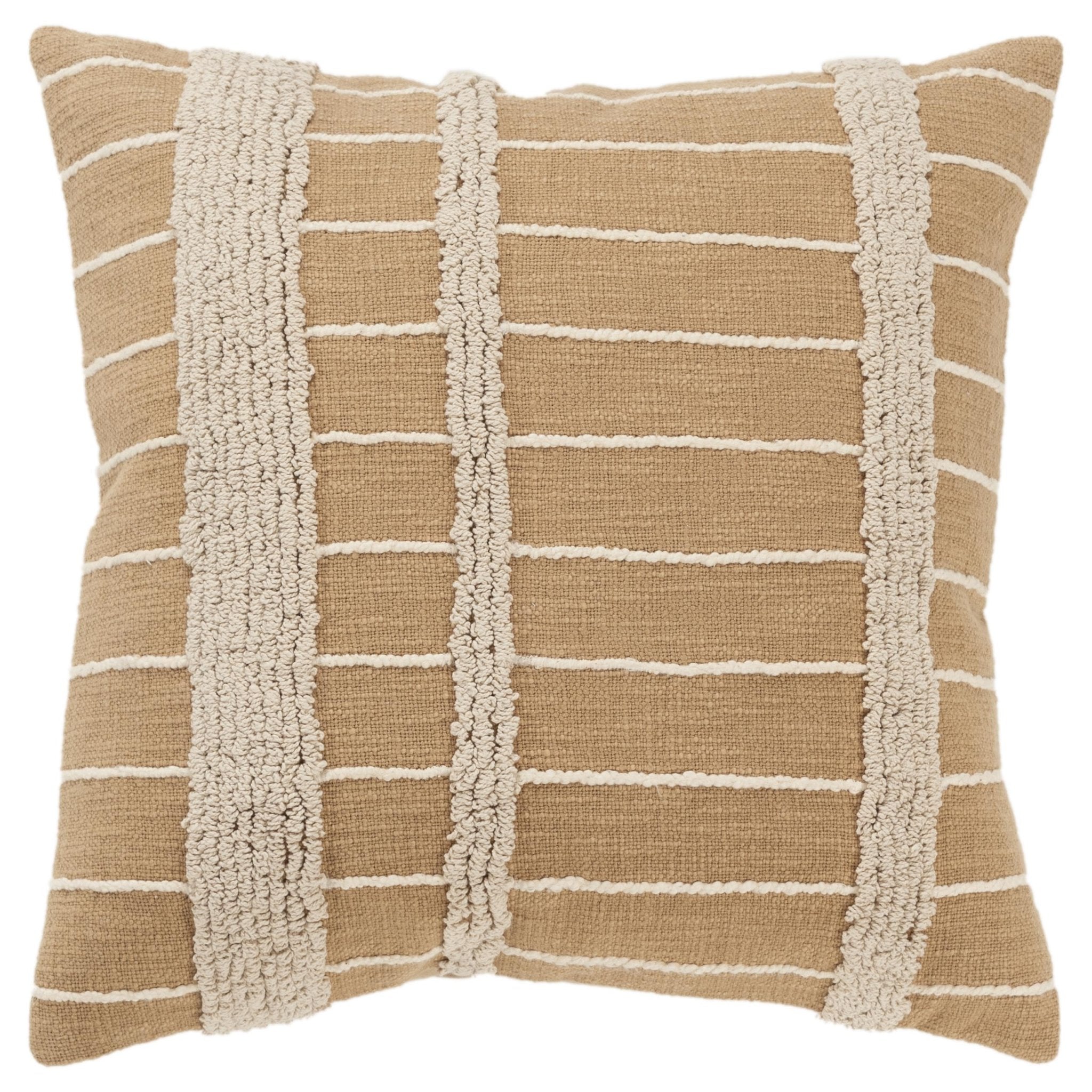Geo Stripe Tufted Loop Square Pillow - Square Pillows