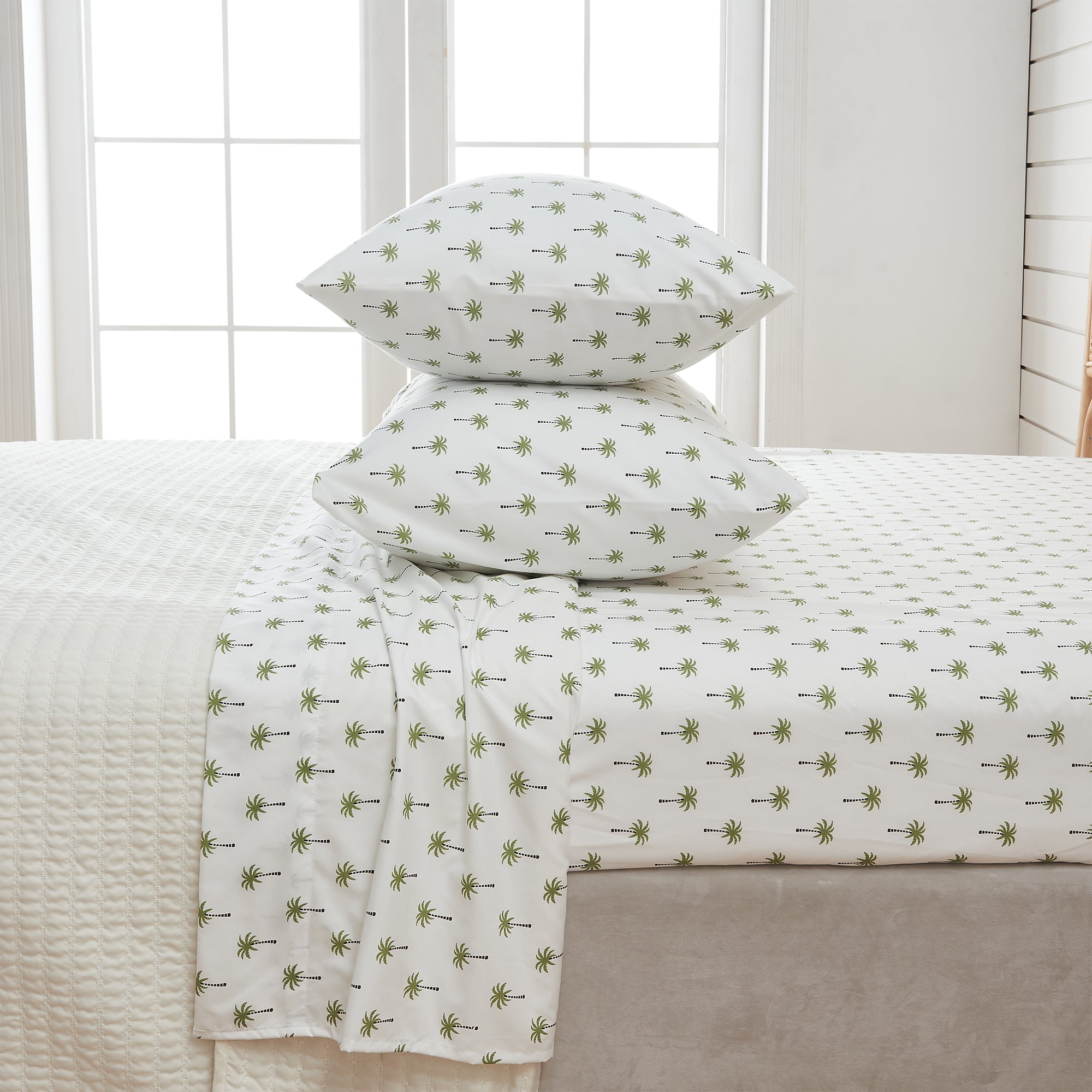 Coastal Printed Microfiber Sheet Set