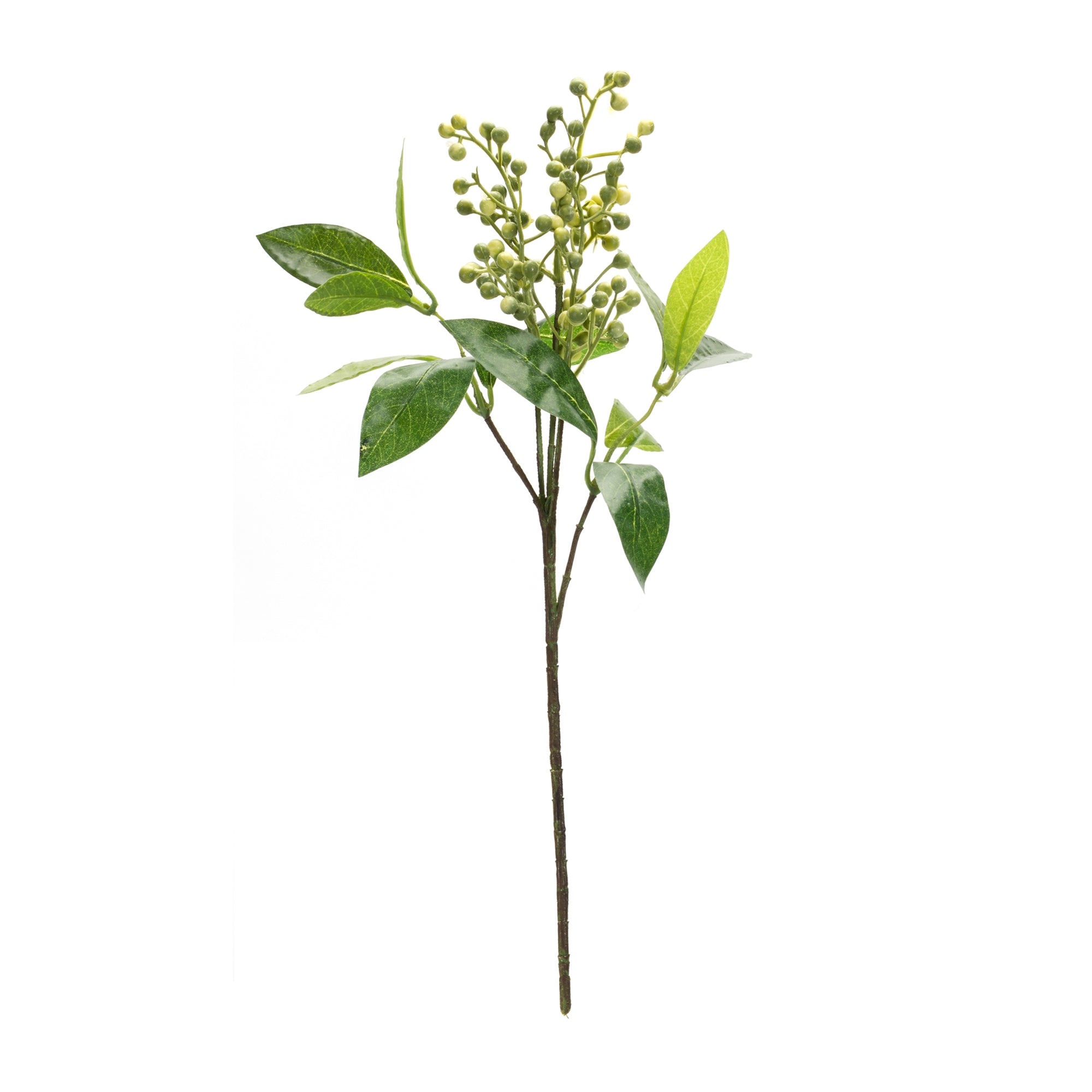 Green Berry Foliage Spray, Set of 6 - Stems & Sprays