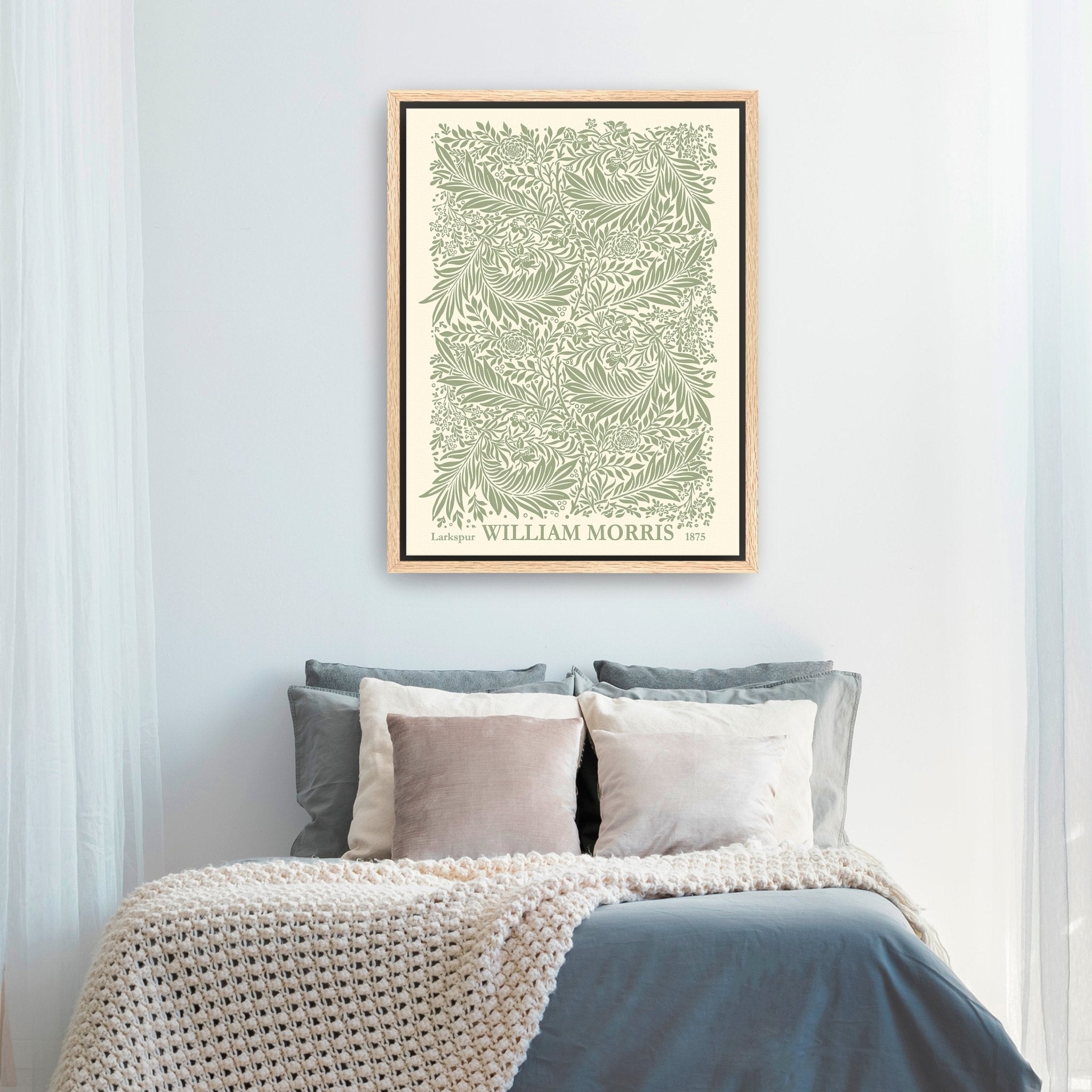 Green Larkspur Canvas Giclee - Canvas Wall Art