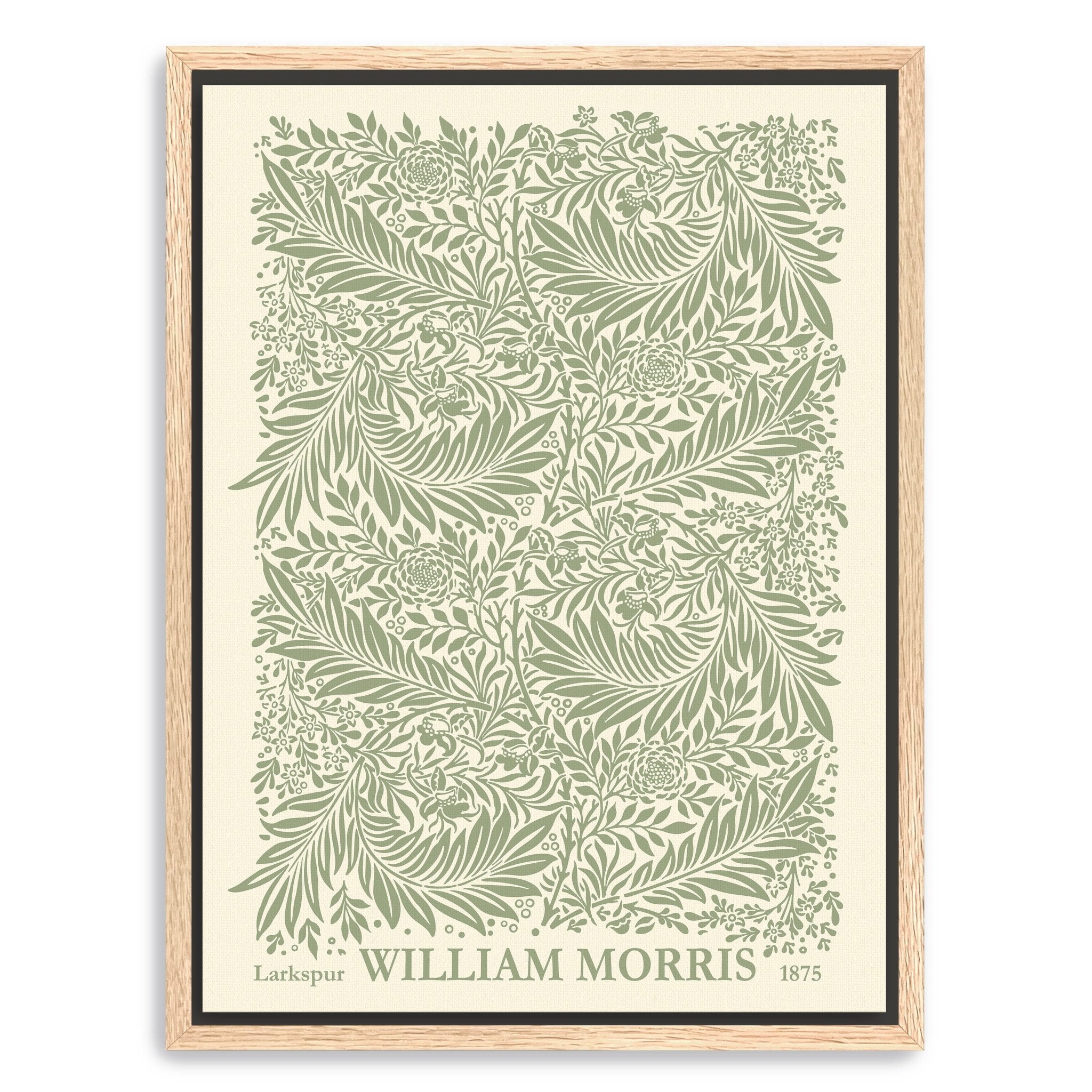 Green Larkspur Canvas Giclee - Canvas Wall Art