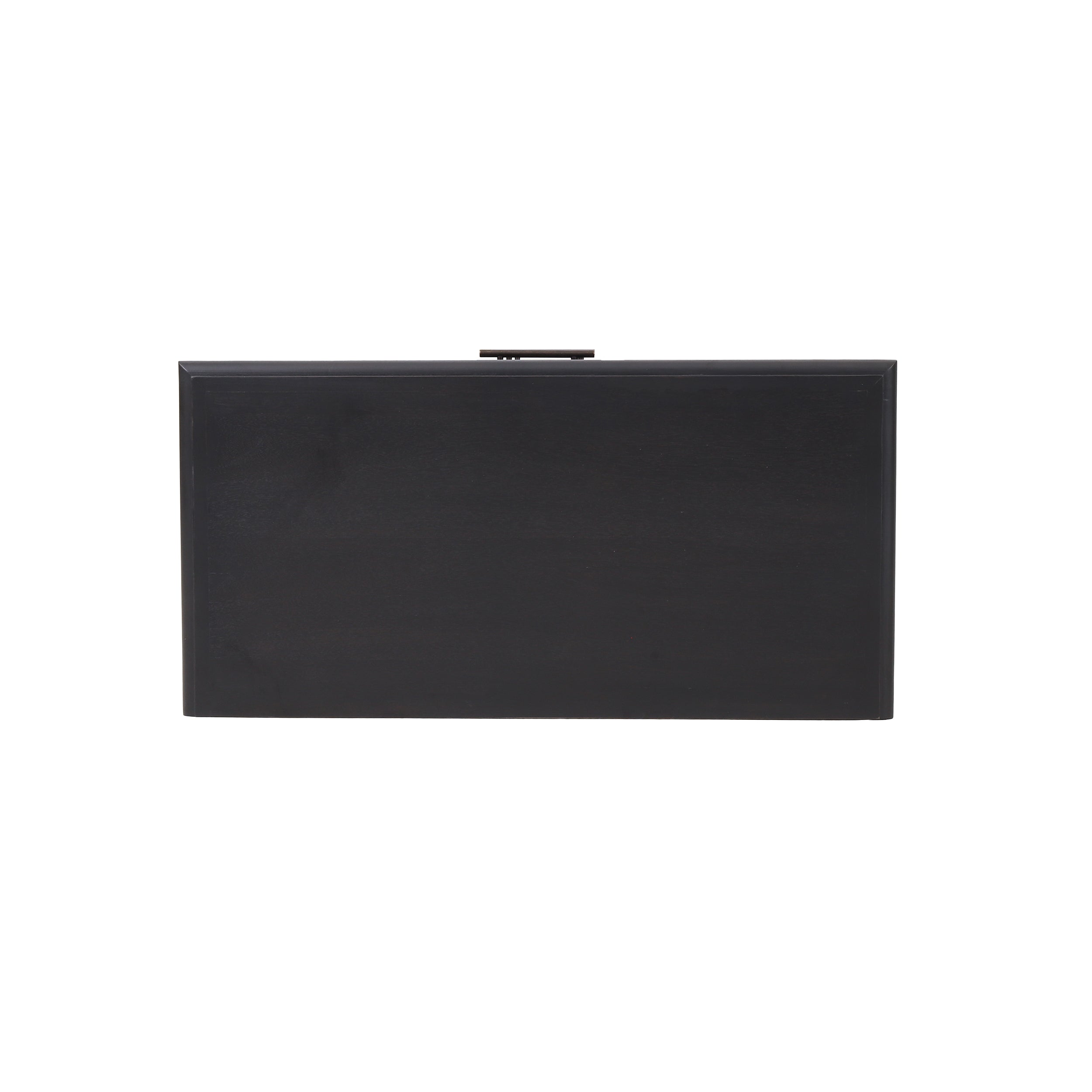Black 3-Drawer Dresser with Cane Accent