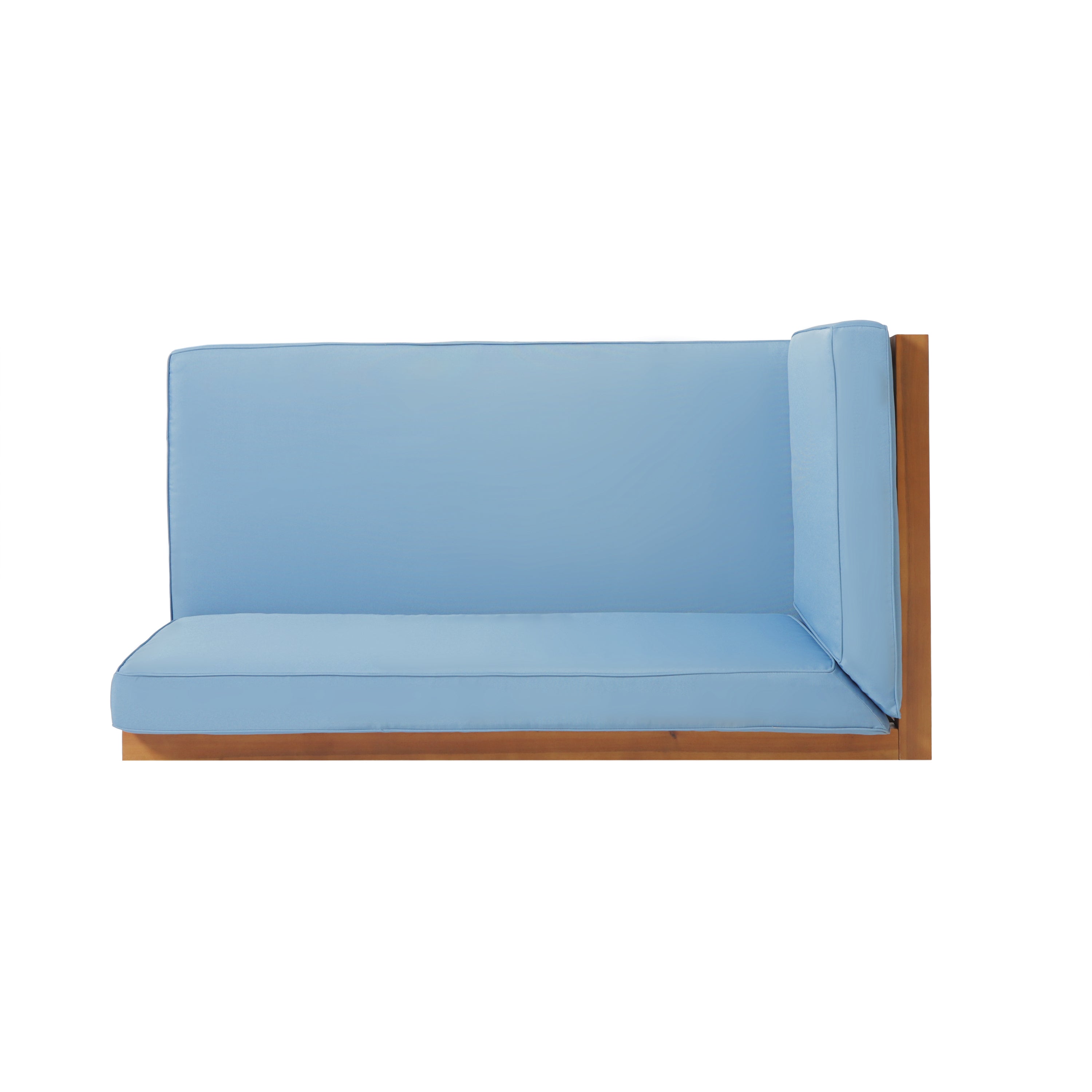 Brava Outdoor X-Back Corner Bench with Coffee Table