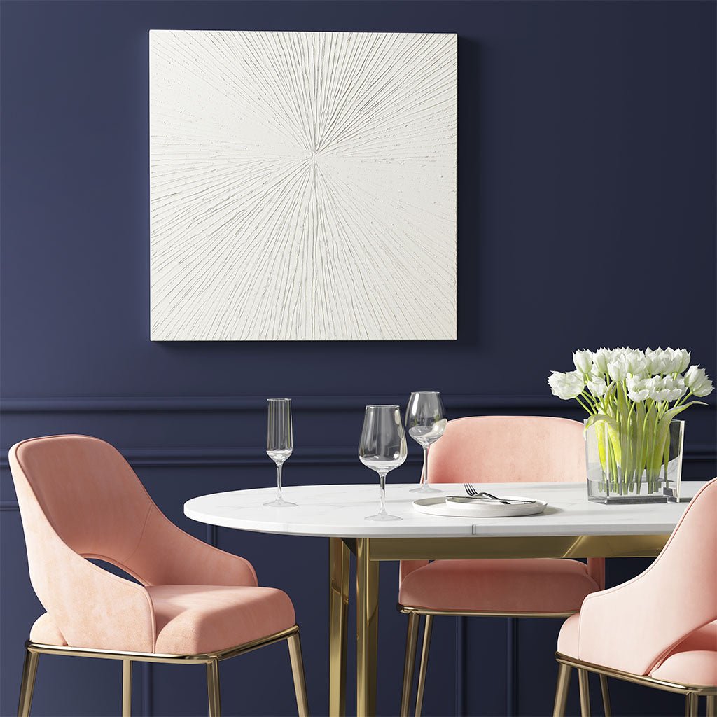 Hand Painted Dimensional Resin Wall Art - Wall Decor