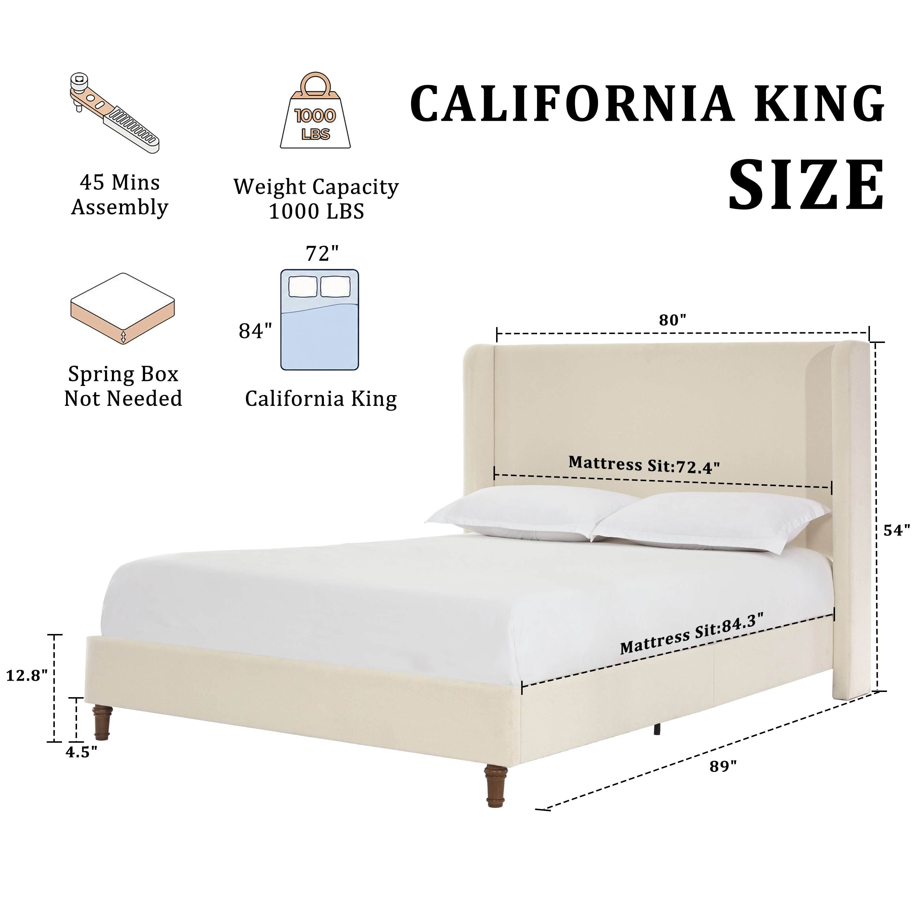 Harper Tall Headboard Upholstered Bed
