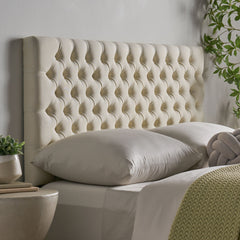 Headboard with Diamond Tufted Design - Beds