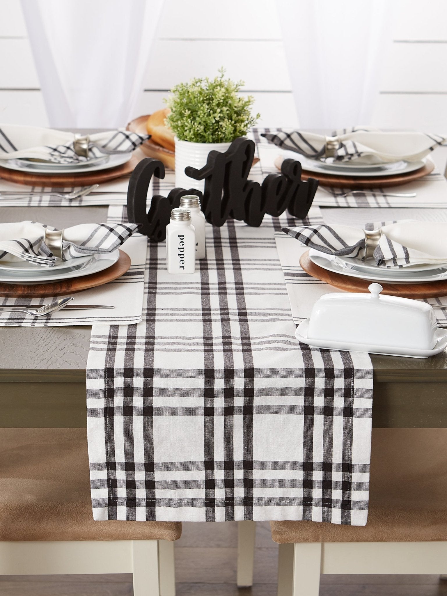 Homestead Plaid Table Runner 14X72 - Table Runners