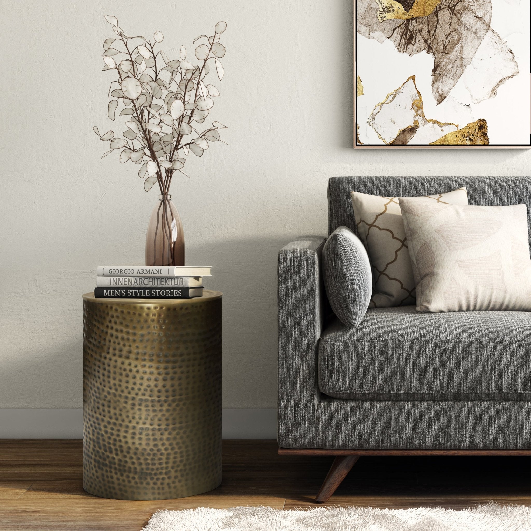 Hyperion Side Table with Round Cylinder Shape - Side Tables