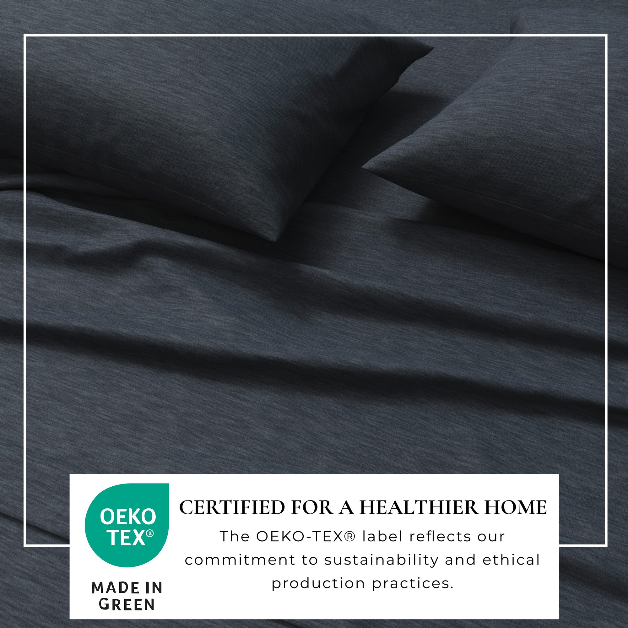 Cotton Heathered Melange Jersey Knit Sheet Set