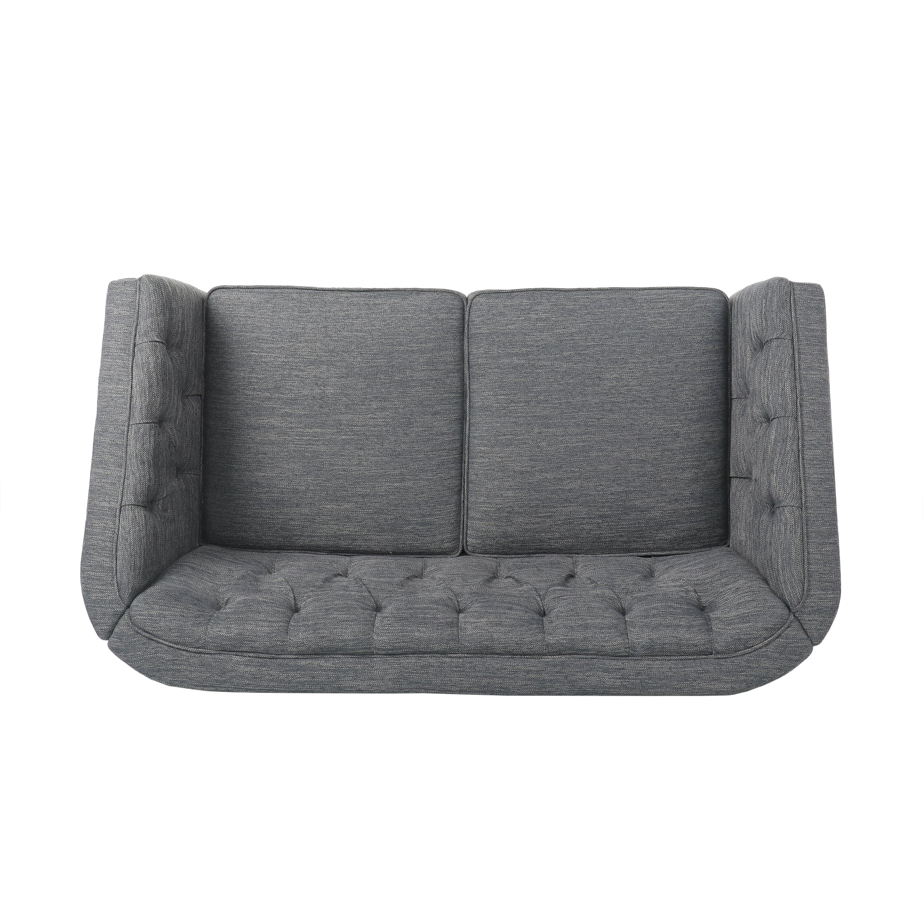 Sophisticated Loveseat with Diamond-Stitched Detailing