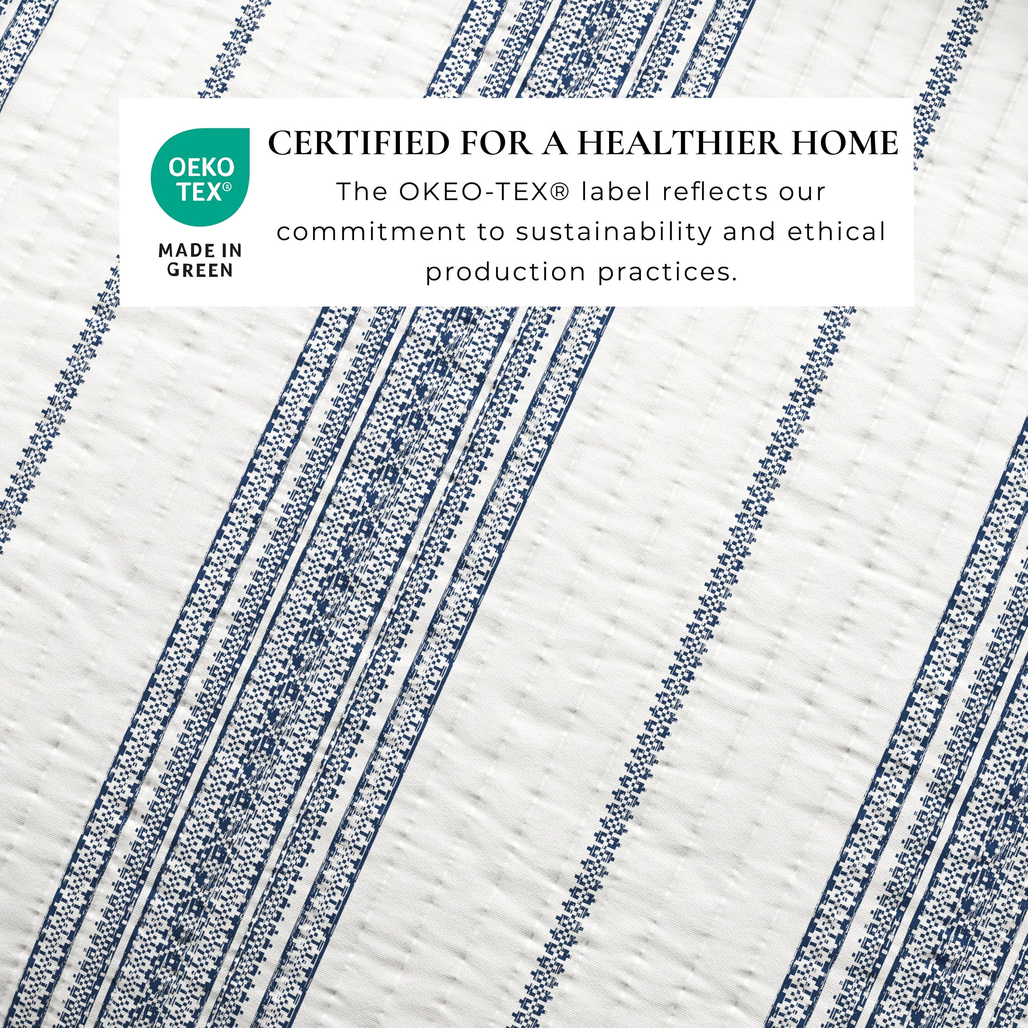 Striped Farmhouse Reversible Quilt Set with Shams