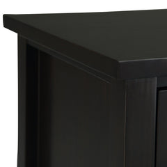 Illusion Solid Wood Nightstand with 2 Spacious Drawers - Nightstands