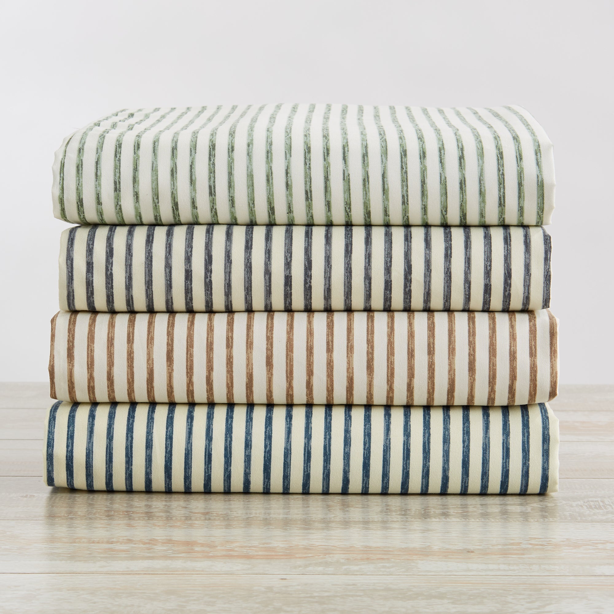 Stripe Printed Microfiber Sheet Set