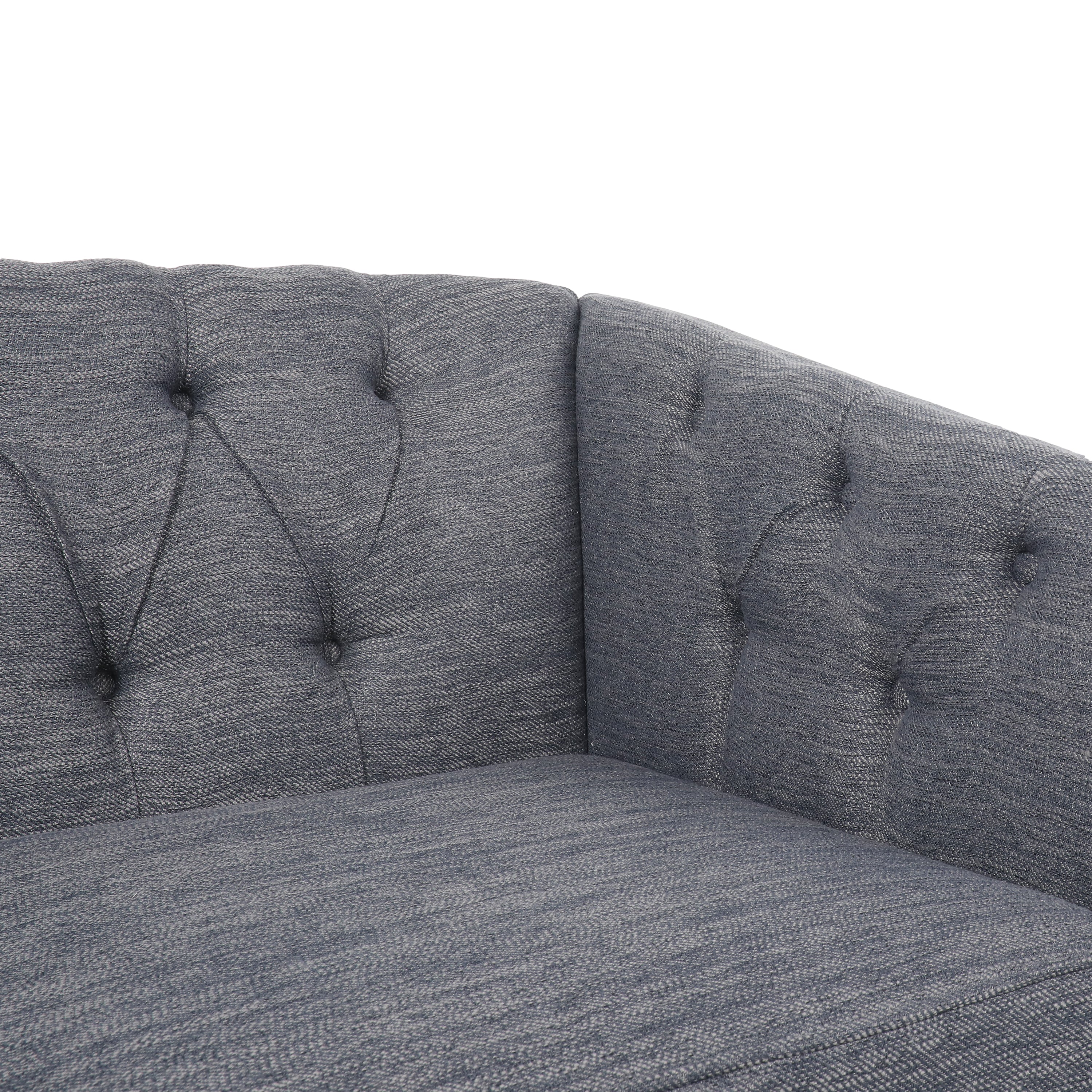 Sophisticated Loveseat with Diamond-Stitched Detailing