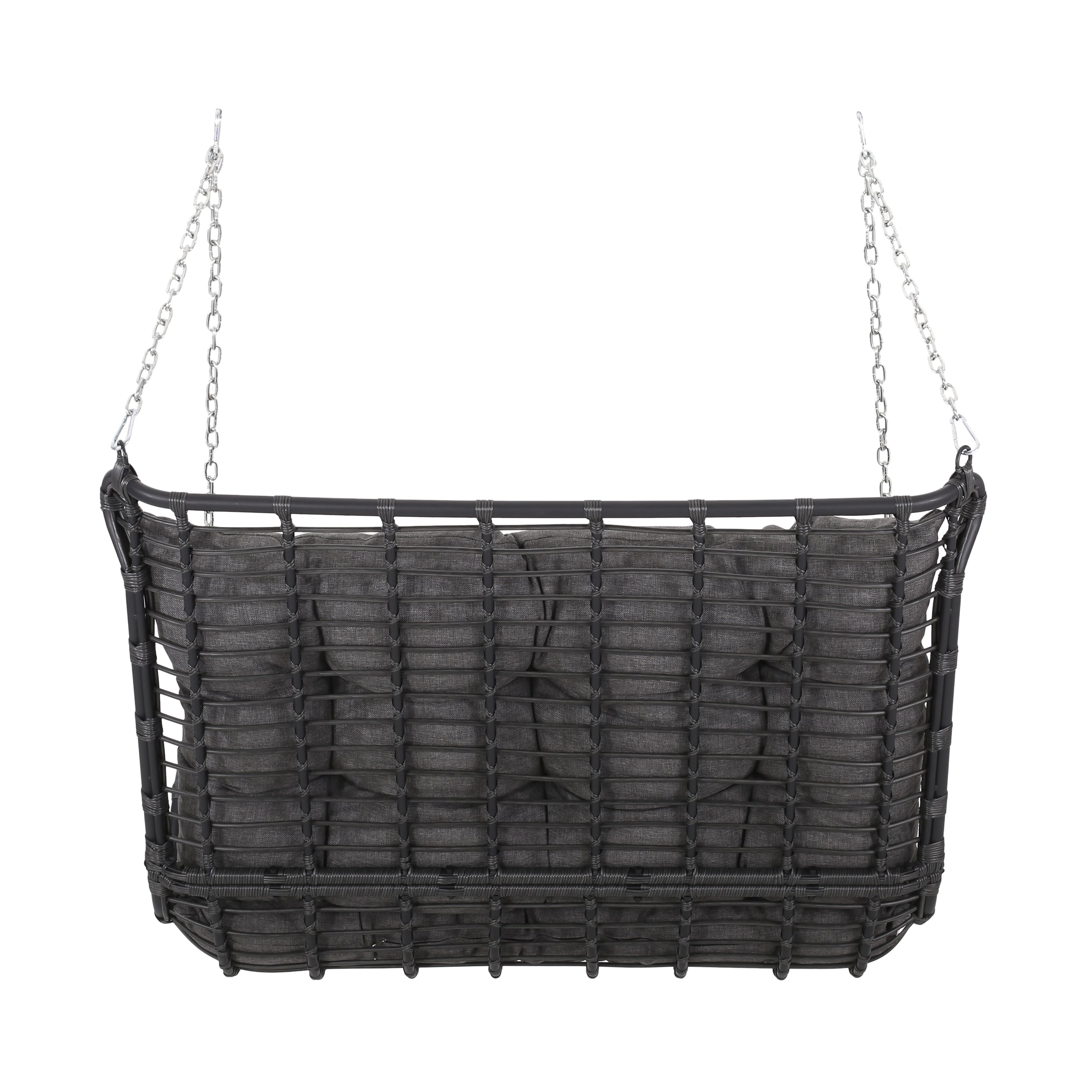 Arruda Outdoor Wicker Porch Swing with Cushions