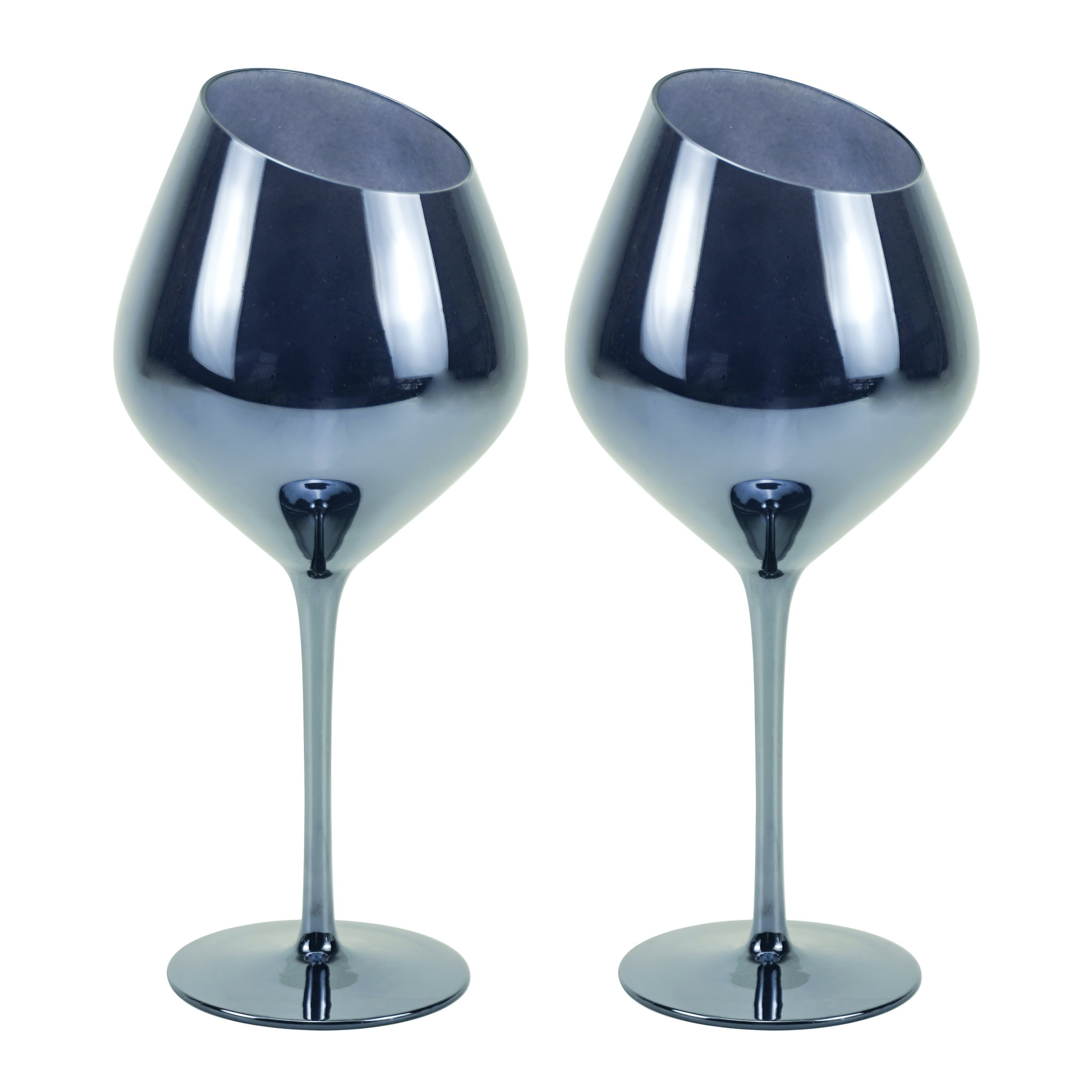 Pier 1 Jeanne Fitz Slant Collection Wine Glasses - Thumbnail 2