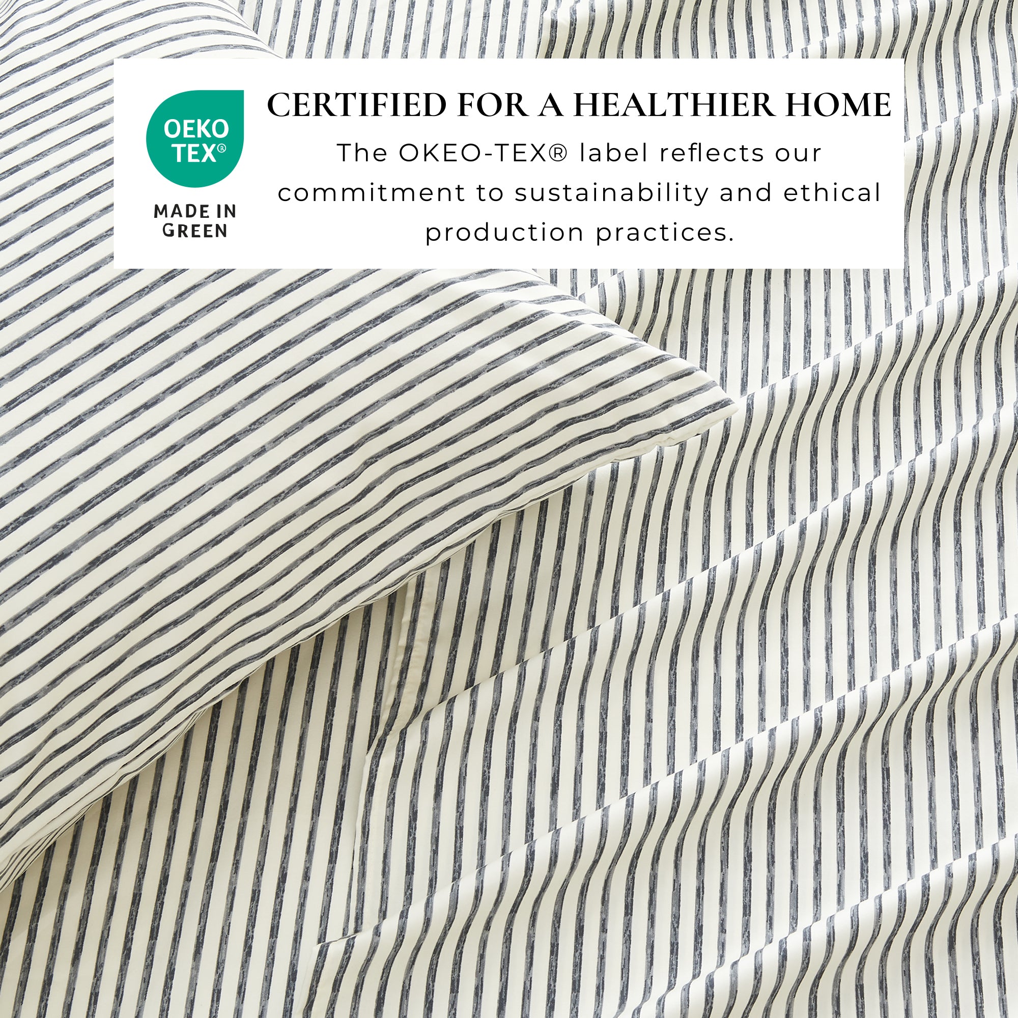 Stripe Printed Microfiber Sheet Set
