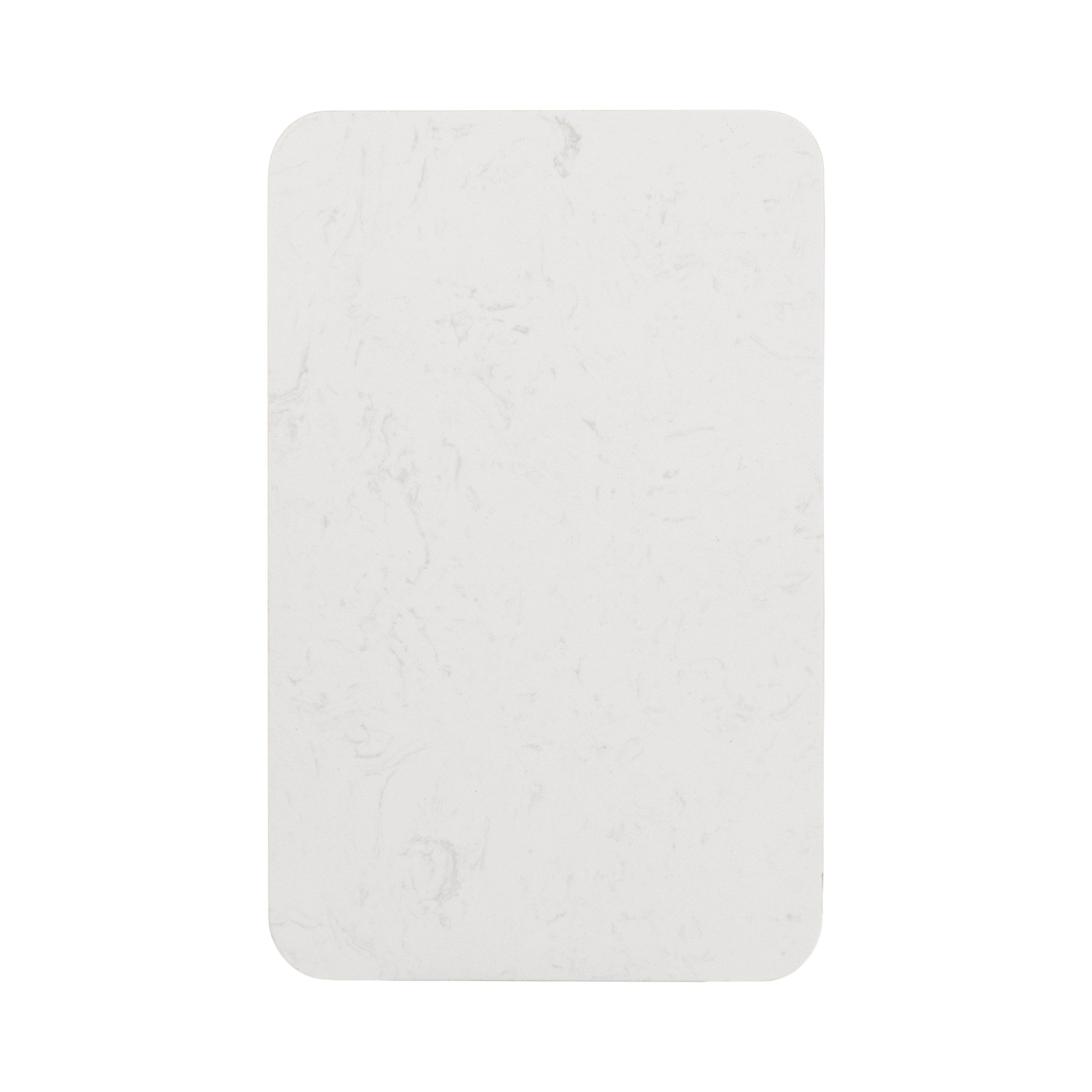 Credele Cultured Marble and Metal Accent C-Table