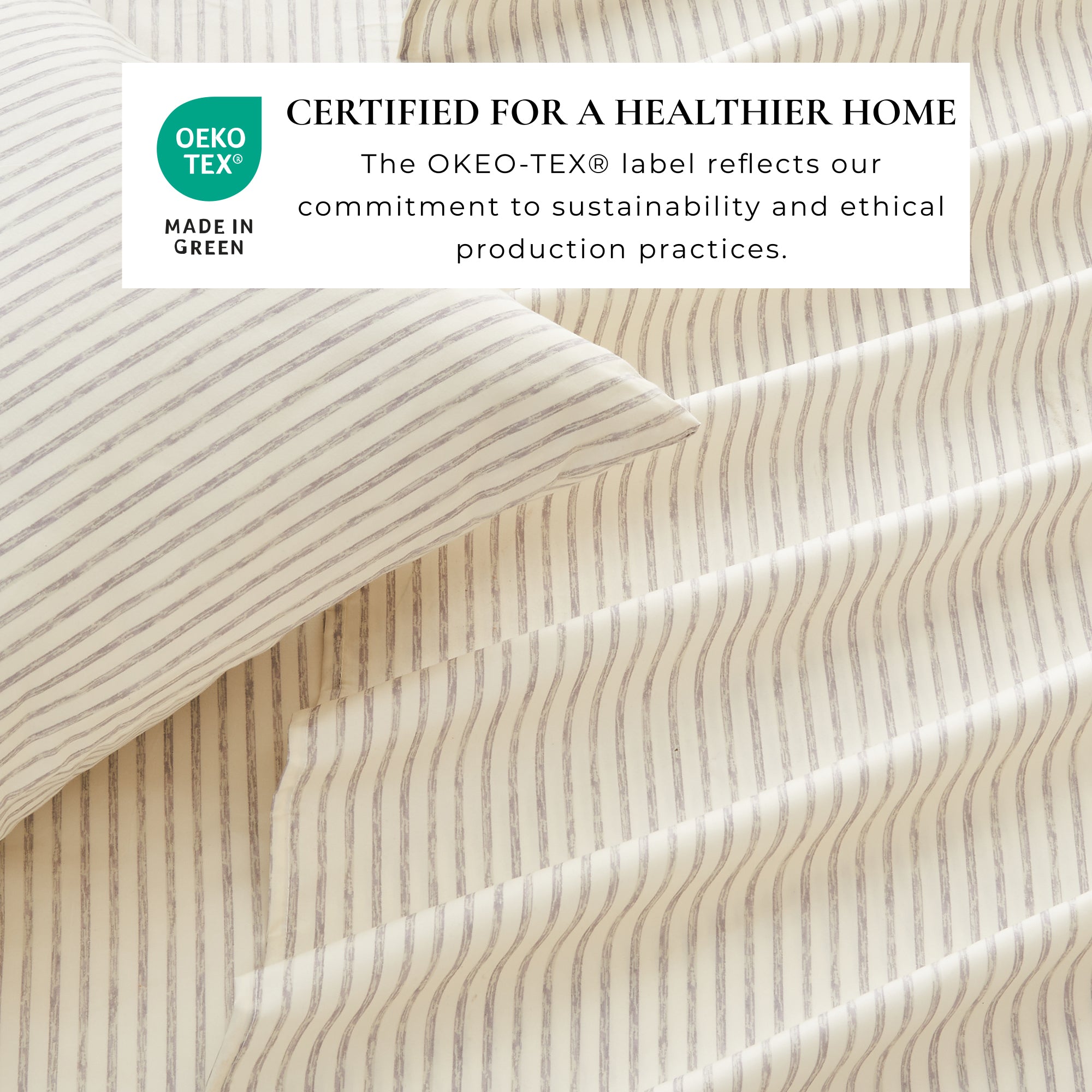 Stripe Printed Microfiber Sheet Set