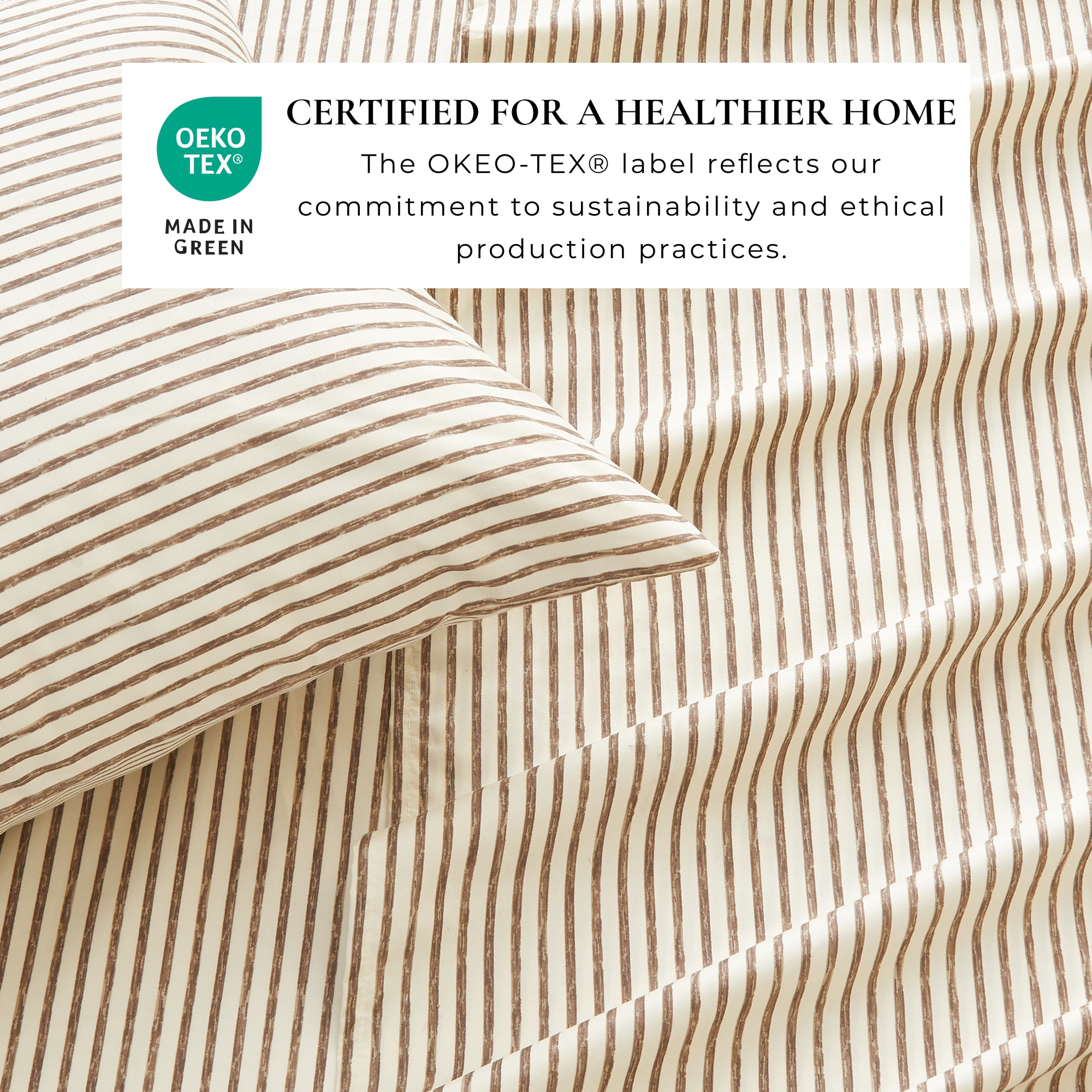 Stripe Printed Microfiber Sheet Set