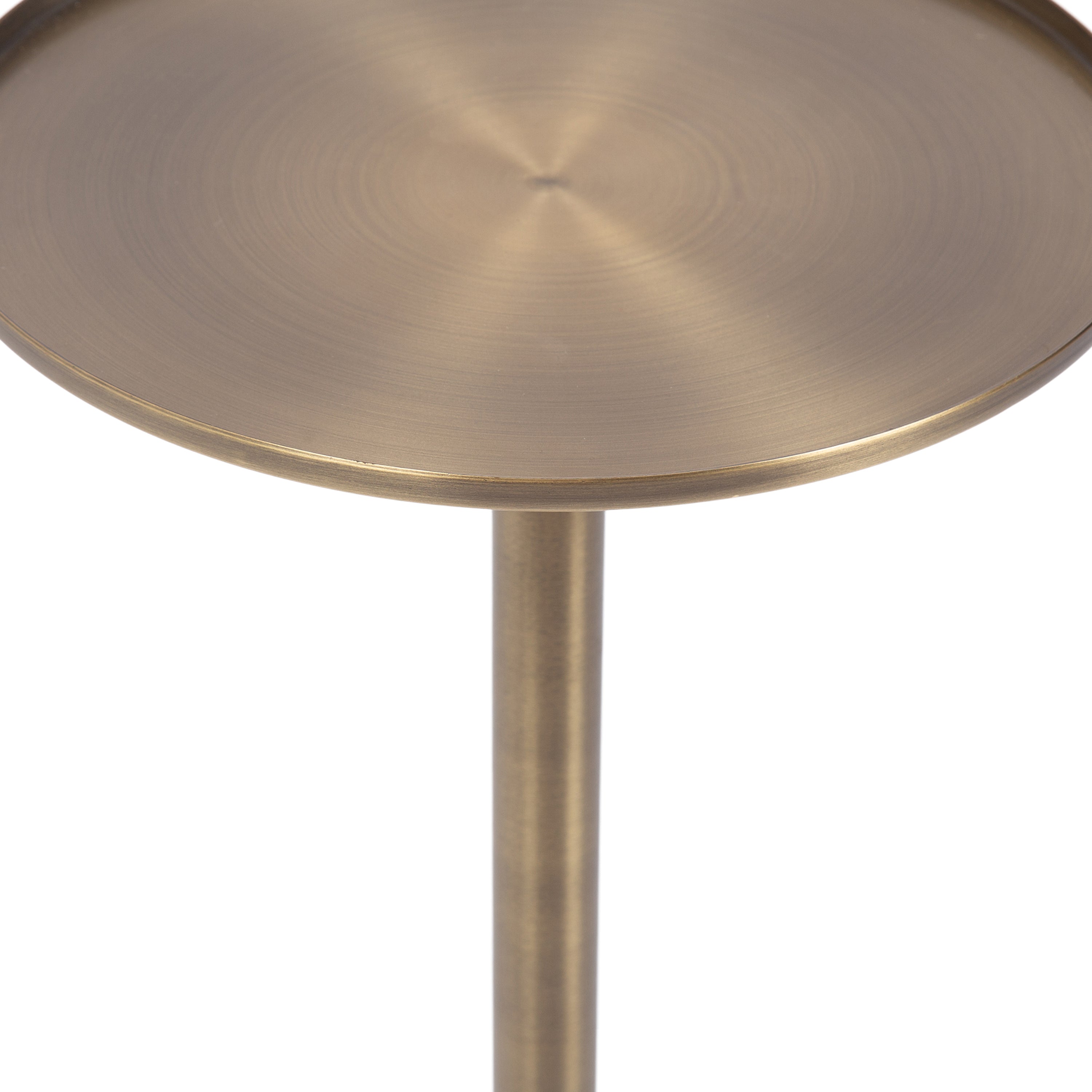 Vanora Metal and Marble Drink Table