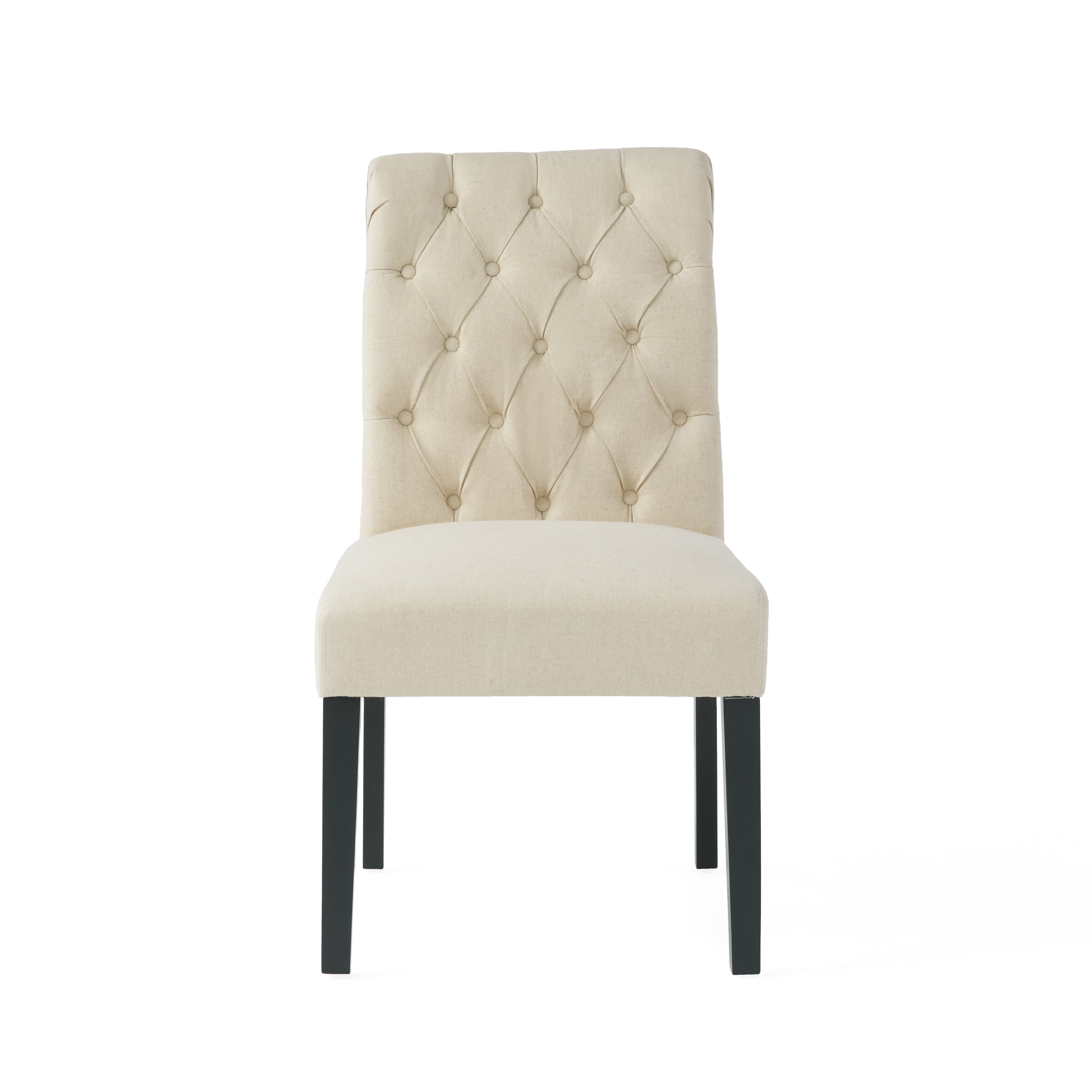 Broxton Tufted Rooltop Dining Chairs, Set of 2
