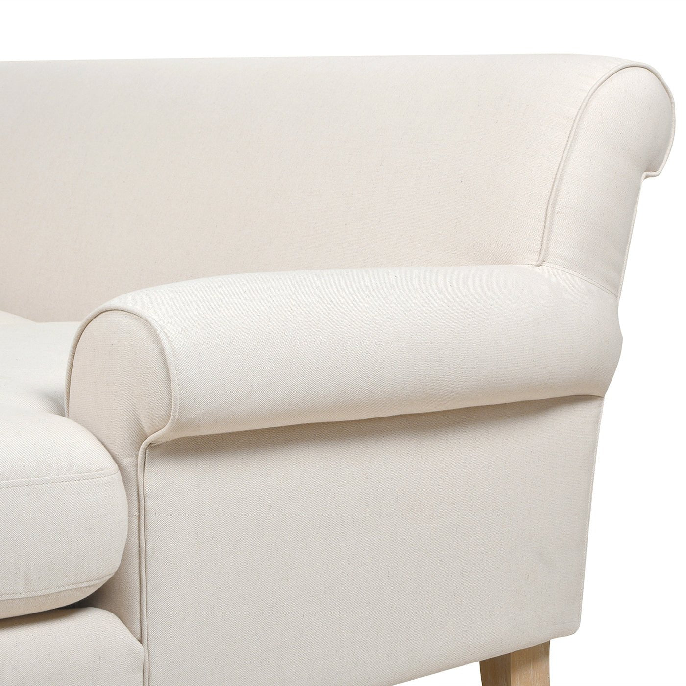 L - Shape Reversible Sectional Sofa with Turned Legs - Sofas