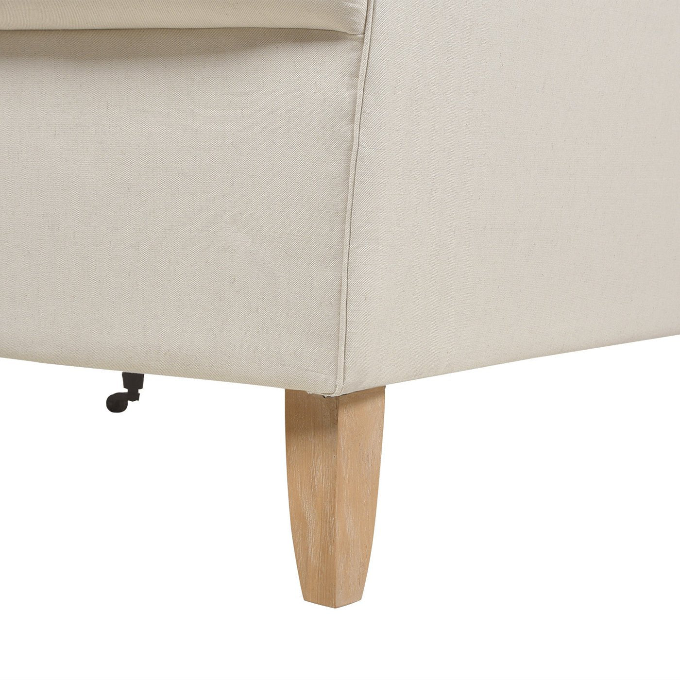 L - Shape Reversible Sectional Sofa with Turned Legs - Sofas
