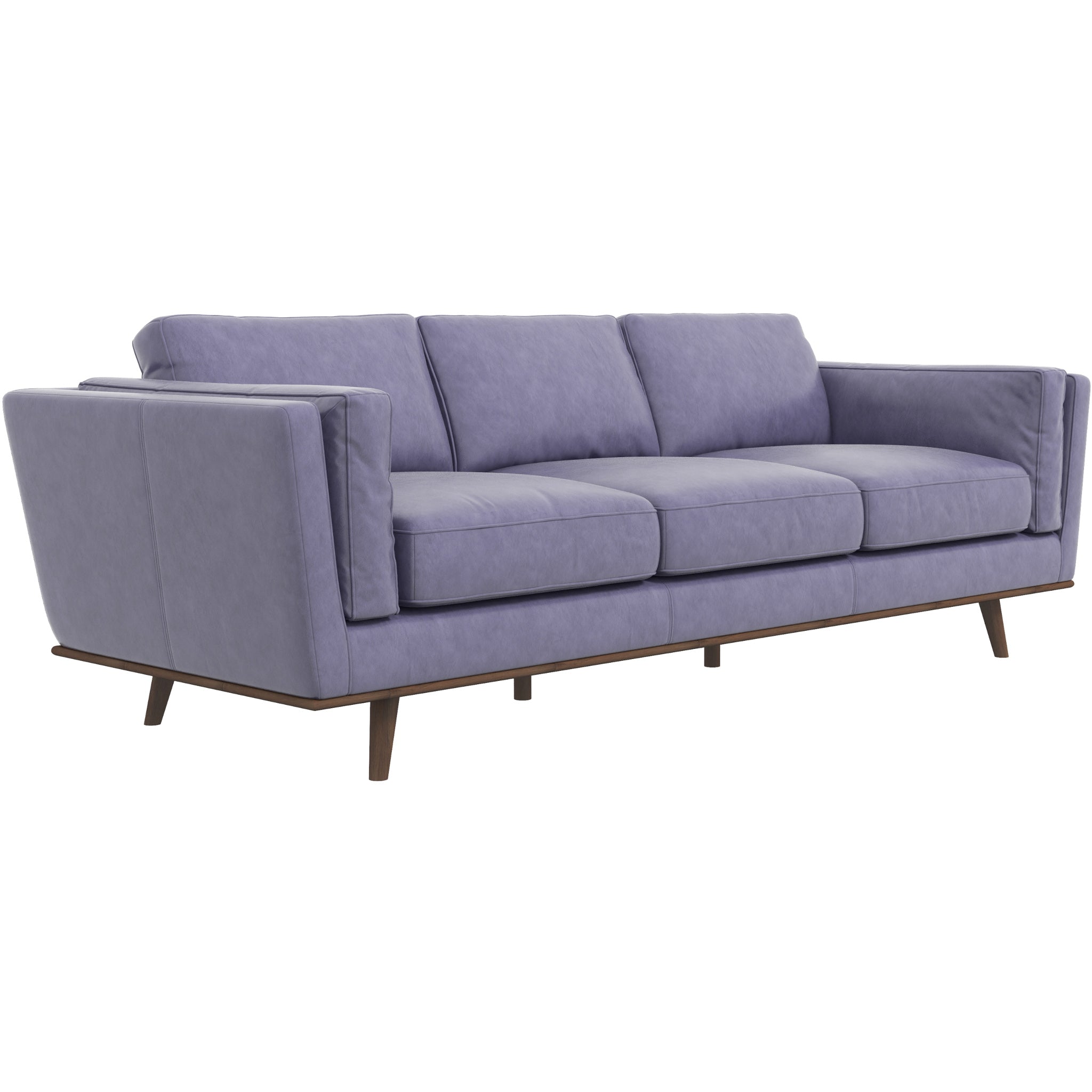 Lav 3-Seater Upholstered Sofa, Brown - Sofas